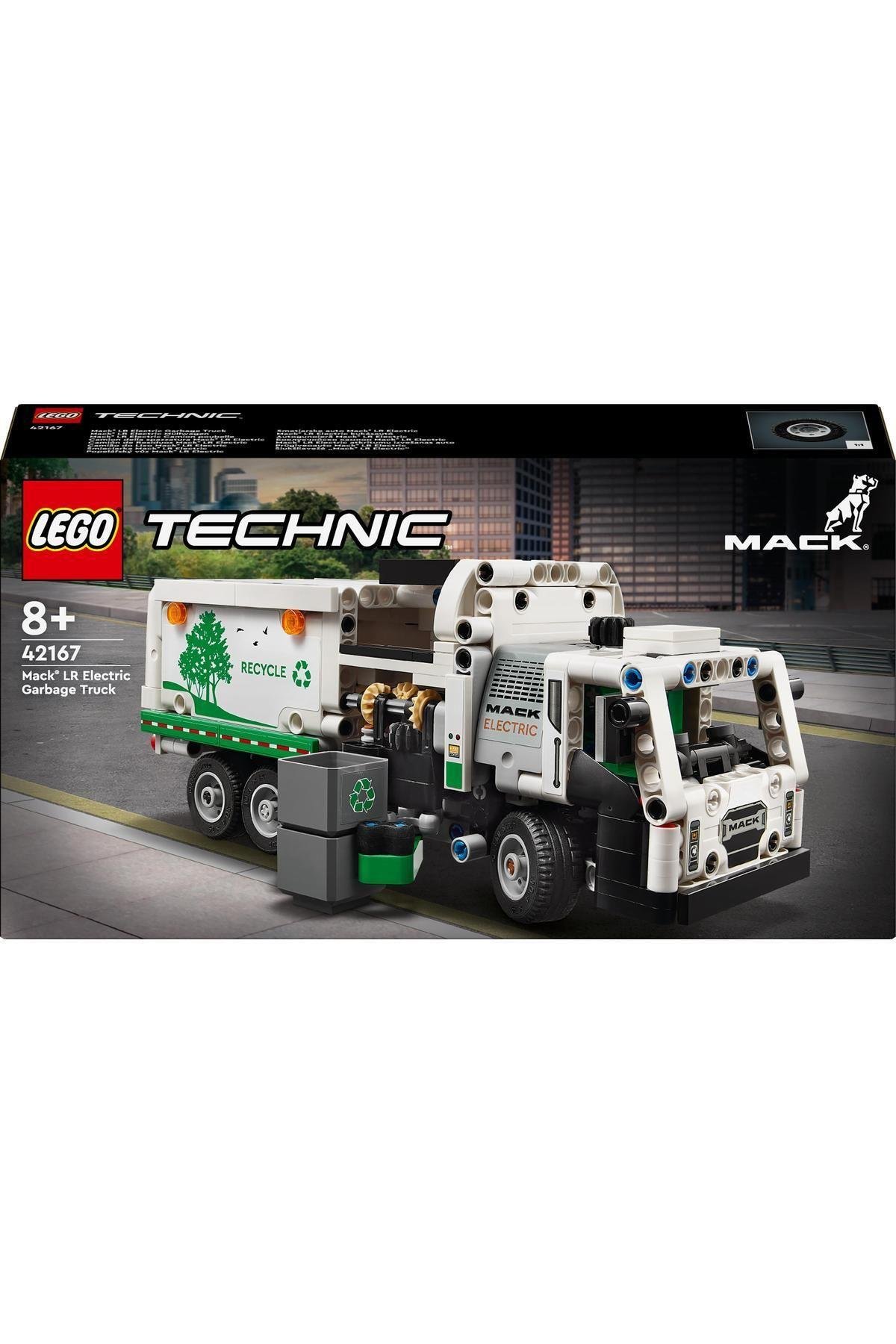 ® Technic Mack® LR Electric Çöp Kamyonu 42167  - 8 Yaş ve Üzeri İçin Yapım Seti (503 Parça)-Lego Technic