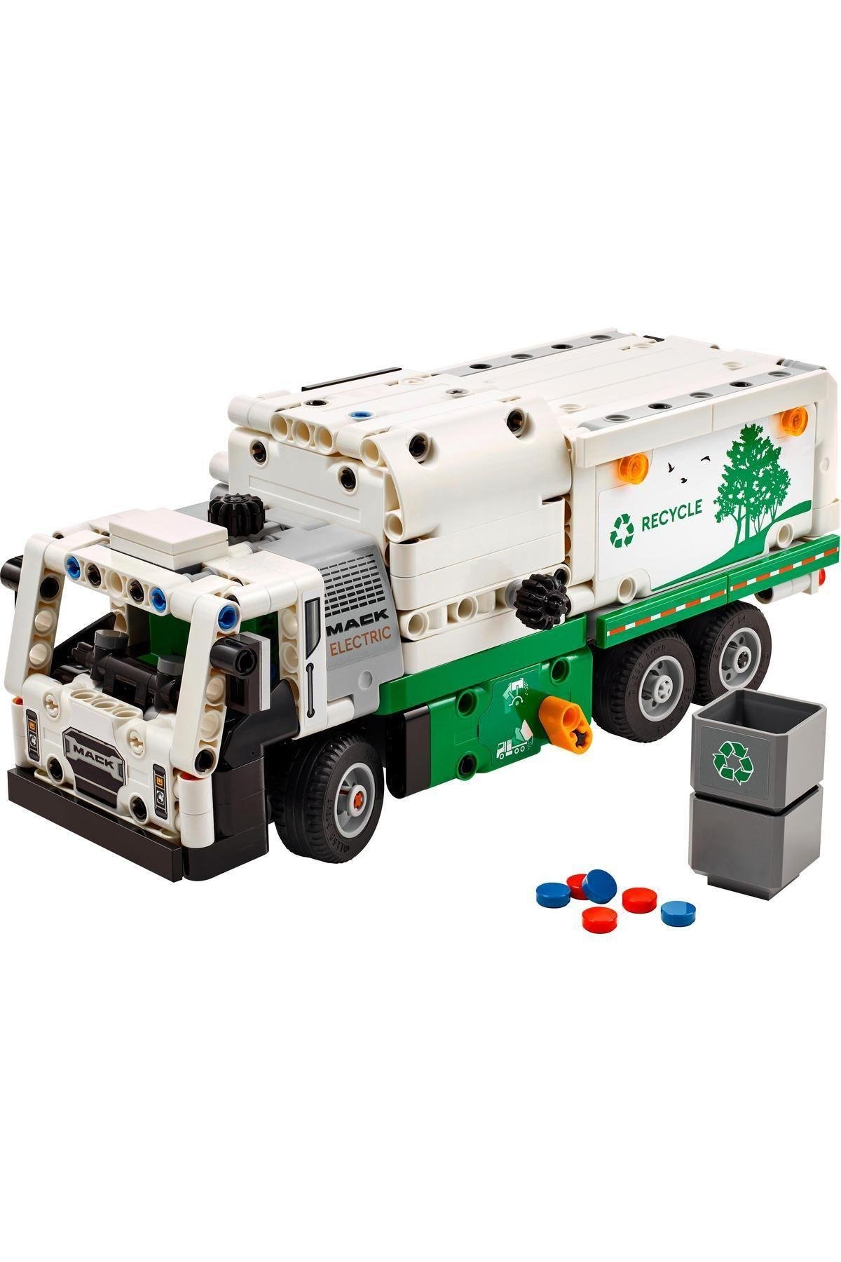 ® Technic Mack® LR Electric Çöp Kamyonu 42167  - 8 Yaş ve Üzeri İçin Yapım Seti (503 Parça)-Lego Technic