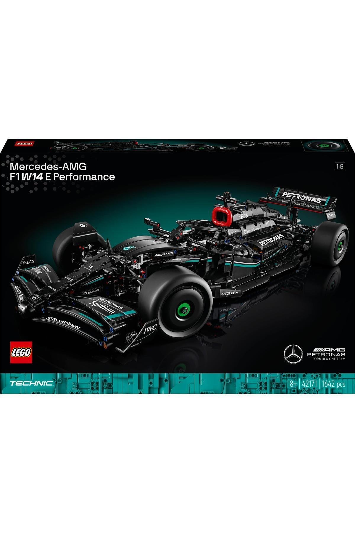 ® Technic Mercedes-AMG F1 W14 E Performance 42171- 18 Yaş ve Üzeri İçin Yapım Seti (1642 Parça)-Lego Technic