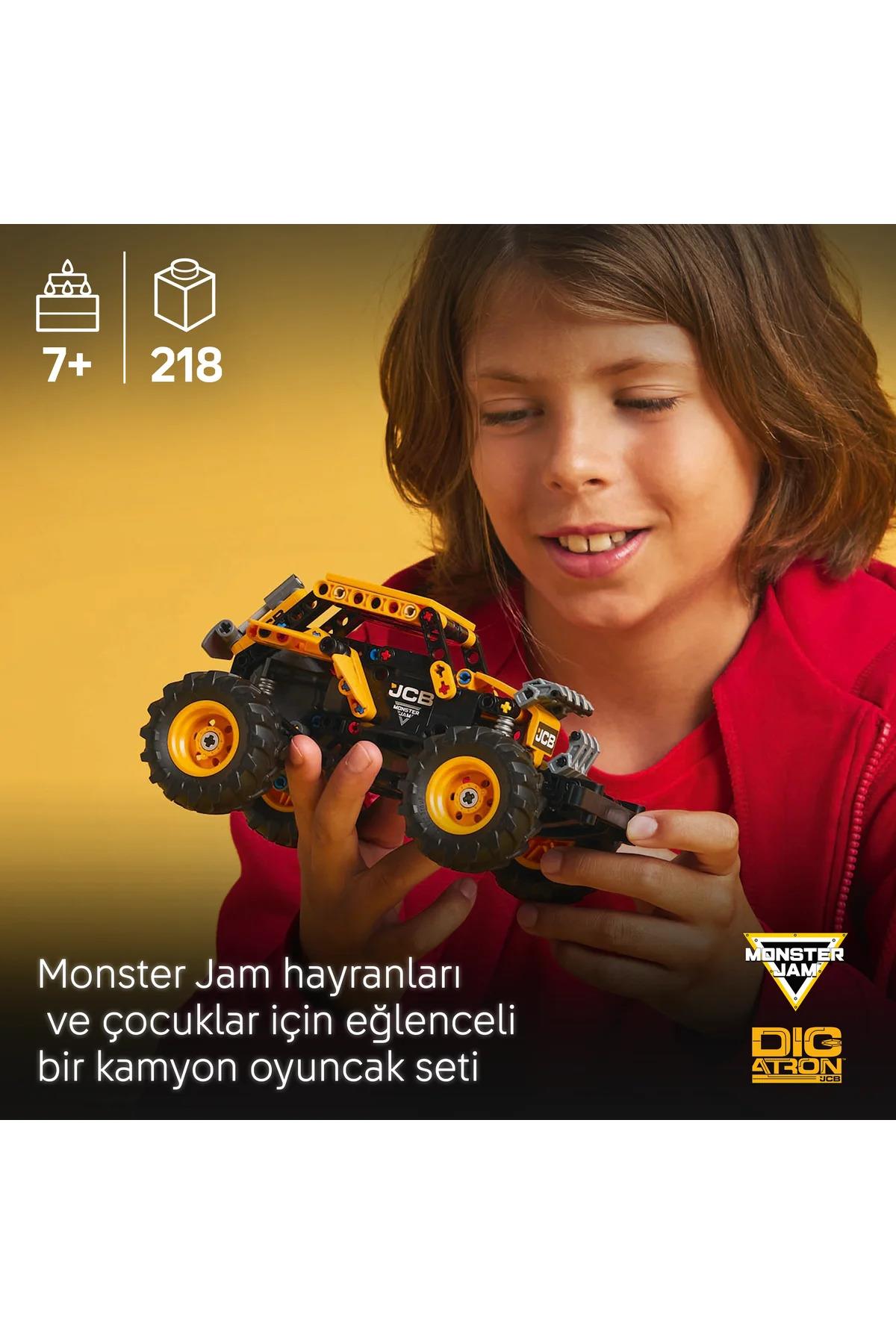 ® Technic Monster Jam™ DIGatron™ Çek-Bırak 42199- 7+ Çocuklara Yaratıcı Oyuncak Yapım Seti (218P)-Lego