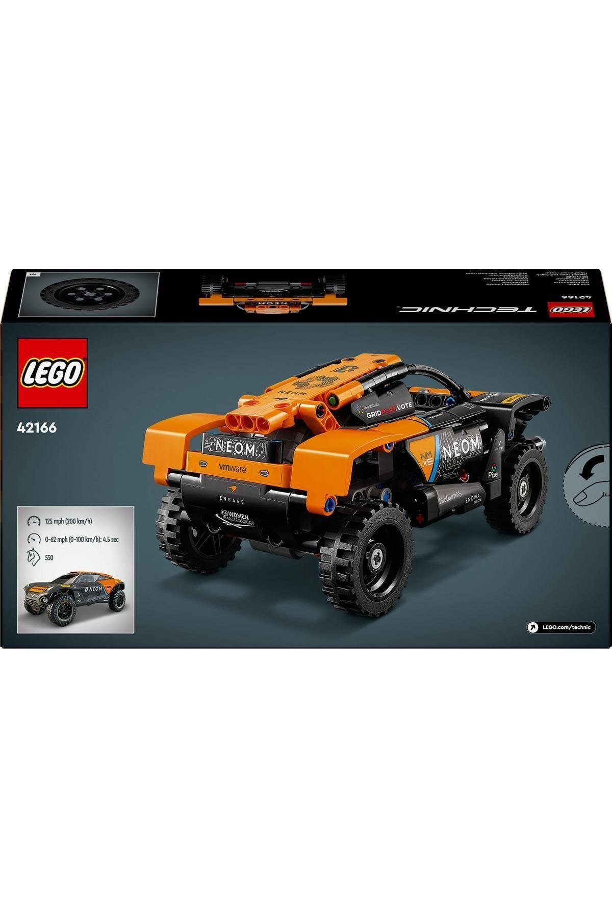 ® Technic NEOM McLaren Extreme E Race Car 42166  - 7 Yaş ve Üzeri İçin Yapım Seti (252 Parça)-Lego Technic