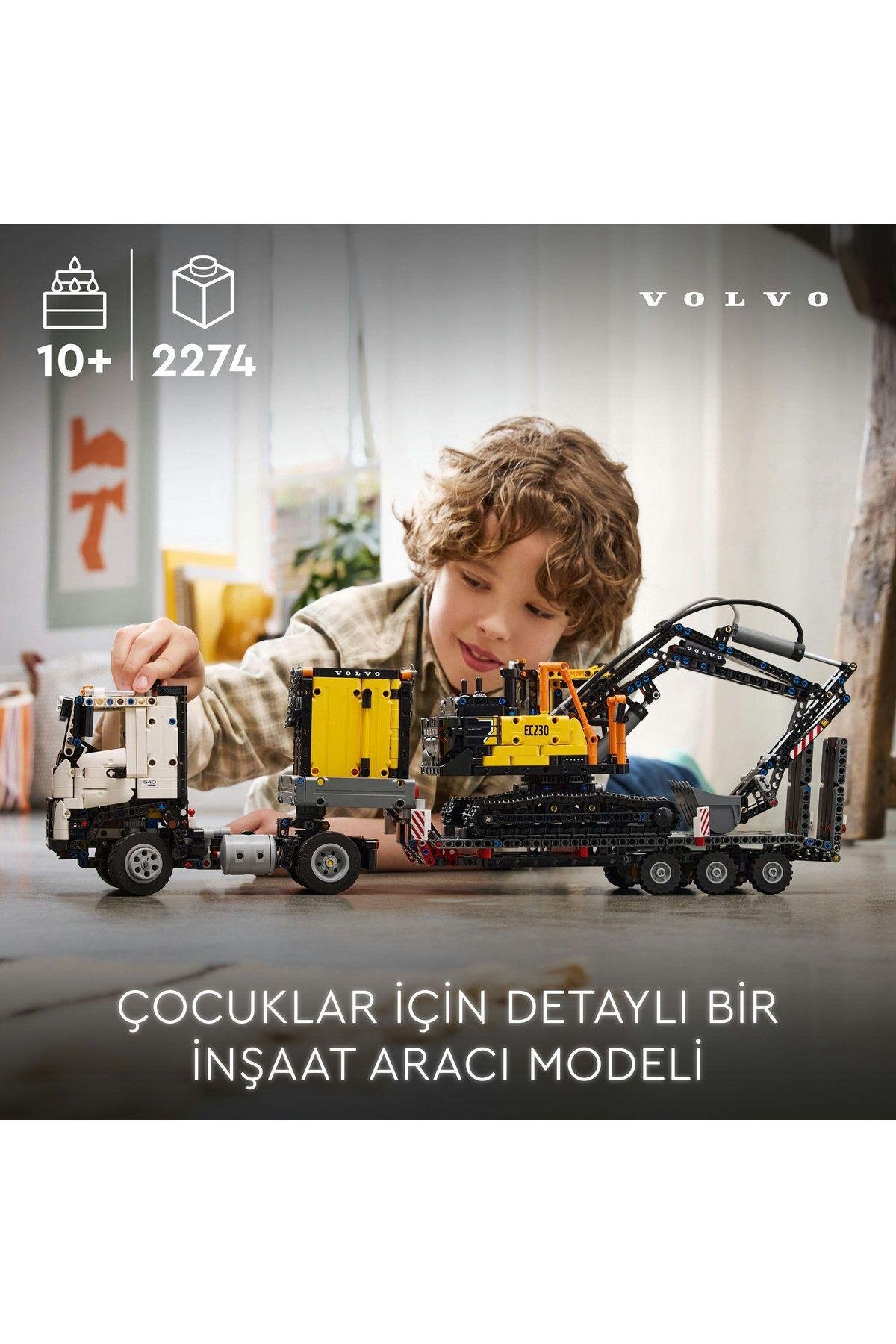 ® Technic Volvo FMX Kamyon ve EC230 Elektrikli Ekskavatör 42175 -10 Yaş ve Üzeri Set(2274 Parça)-Lego Technic