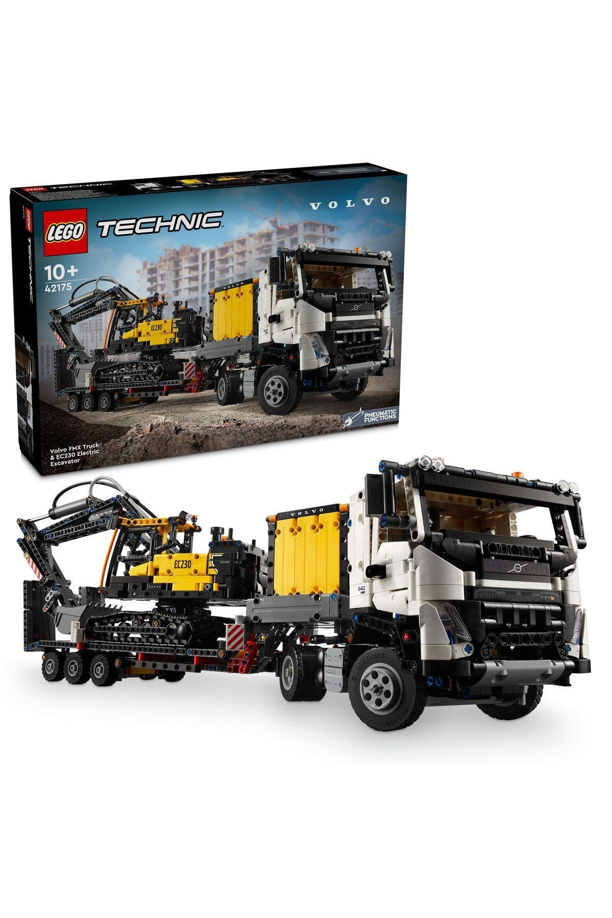 ® Technic Volvo FMX Kamyon ve EC230 Elektrikli Ekskavatör 42175 -10 Yaş ve Üzeri Set(2274 Parça)-Lego Technic