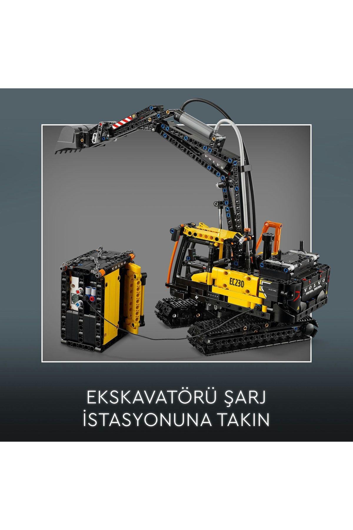 ® Technic Volvo FMX Kamyon ve EC230 Elektrikli Ekskavatör 42175 -10 Yaş ve Üzeri Set(2274 Parça)-Lego Technic