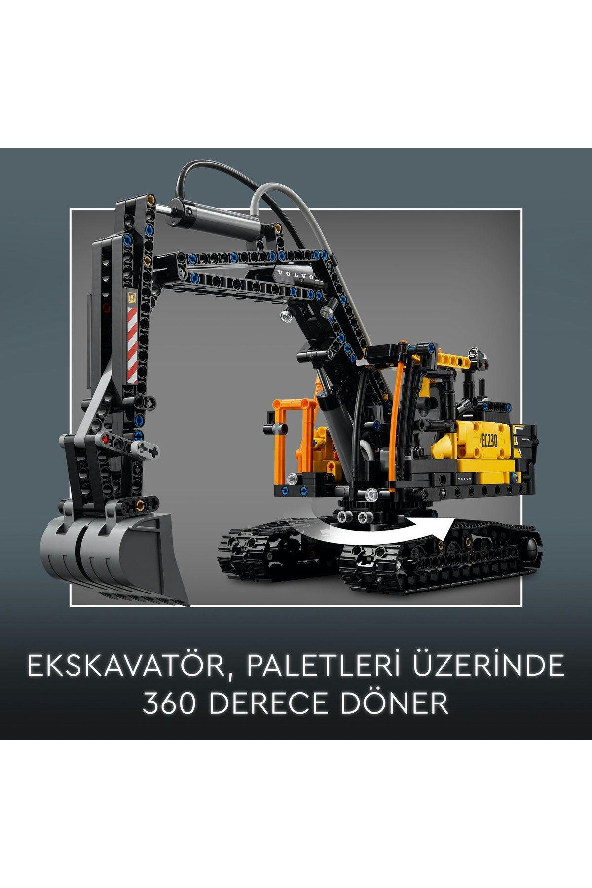 ® Technic Volvo FMX Kamyon ve EC230 Elektrikli Ekskavatör 42175 -10 Yaş ve Üzeri Set(2274 Parça)-Lego Technic