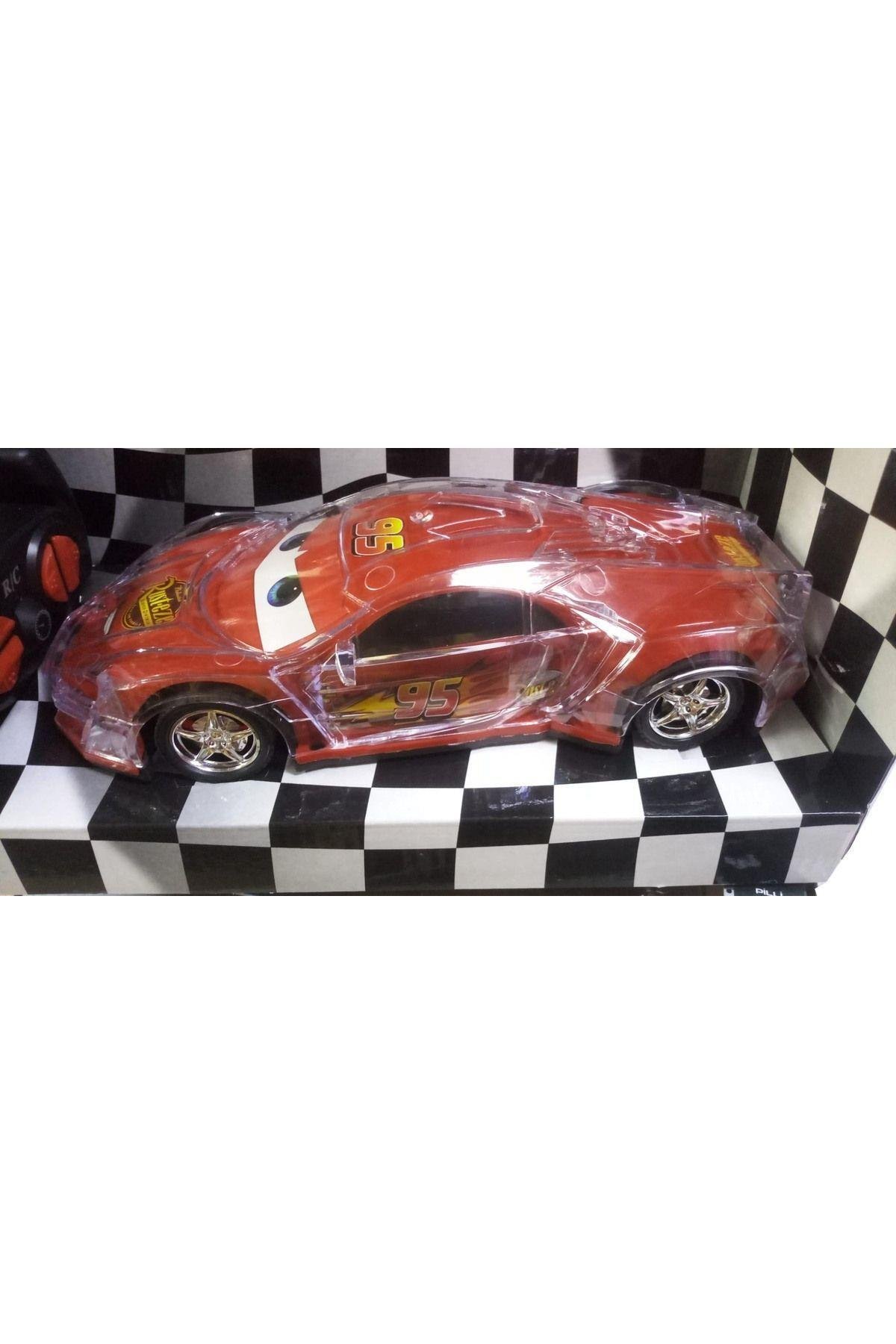 .farları Yanan Işıklı Şimşek Mekkuin. Pilli Şeffaf Racing Araba-Uzaktan Kumandalı Araçlar