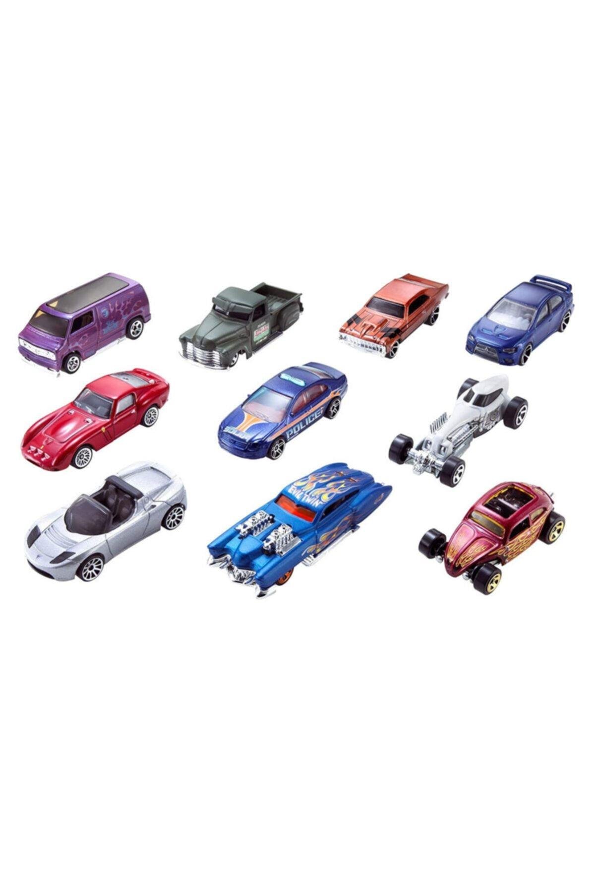 10 Lu Araba Seti 54886-Oyuncak Arabalar ve Kamyonlar