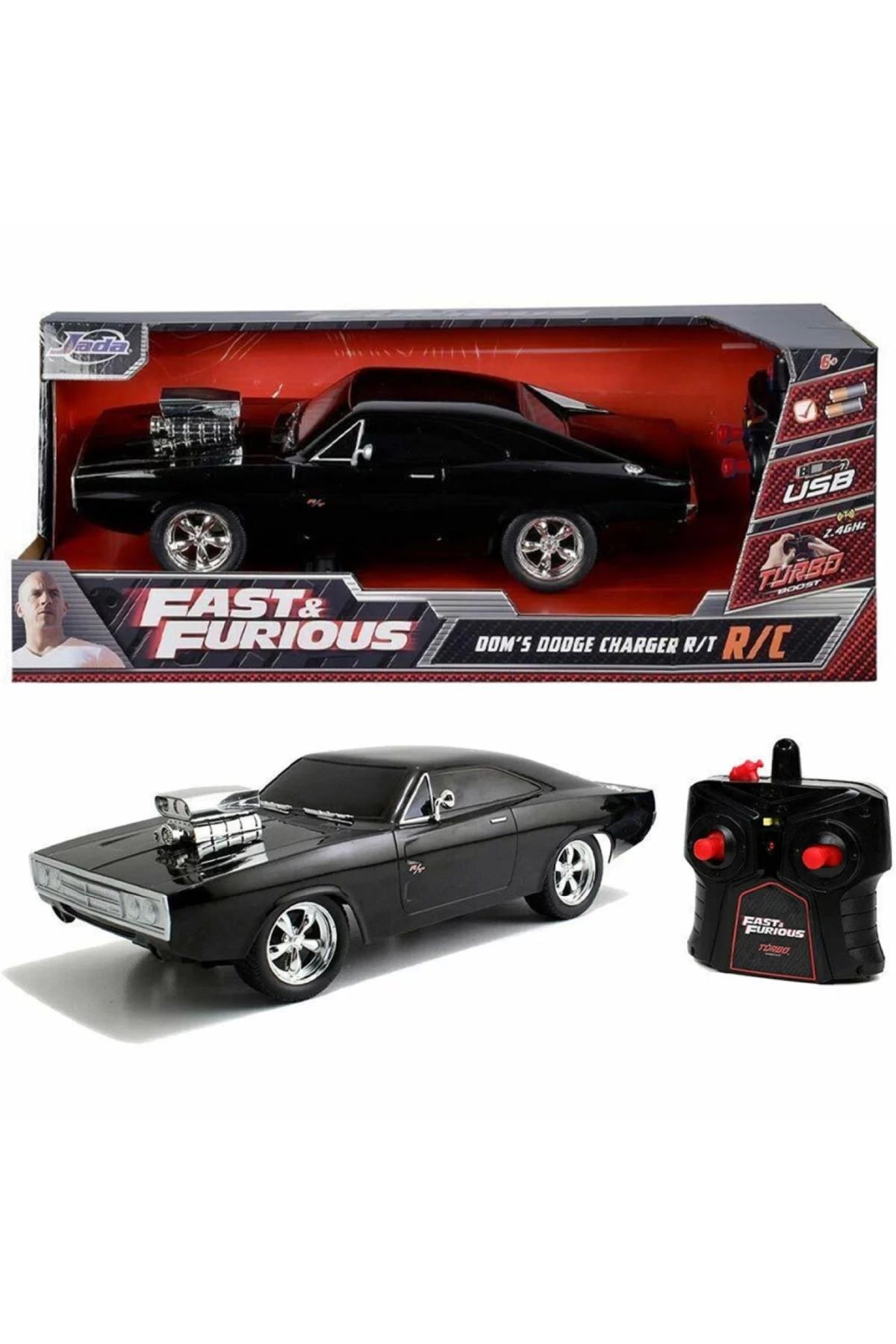 1:16 Fast & Furious 1970 Kumandalı Dom's Dodge Charger R/t Turbo Araba-Uzaktan Kumandalı Araçlar