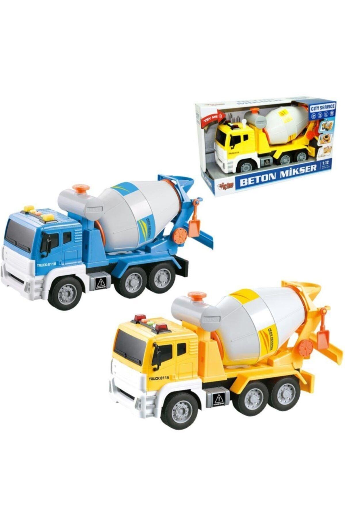 1:16 Sürtmeli Sesli Işıklı Beton Mikseri-Oyuncak Arabalar ve Kamyonlar