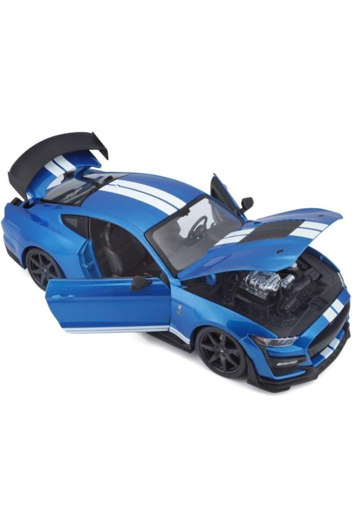 1/18 2020 FORD  SHELBY GT500 MAVİ-Maket Araçlar