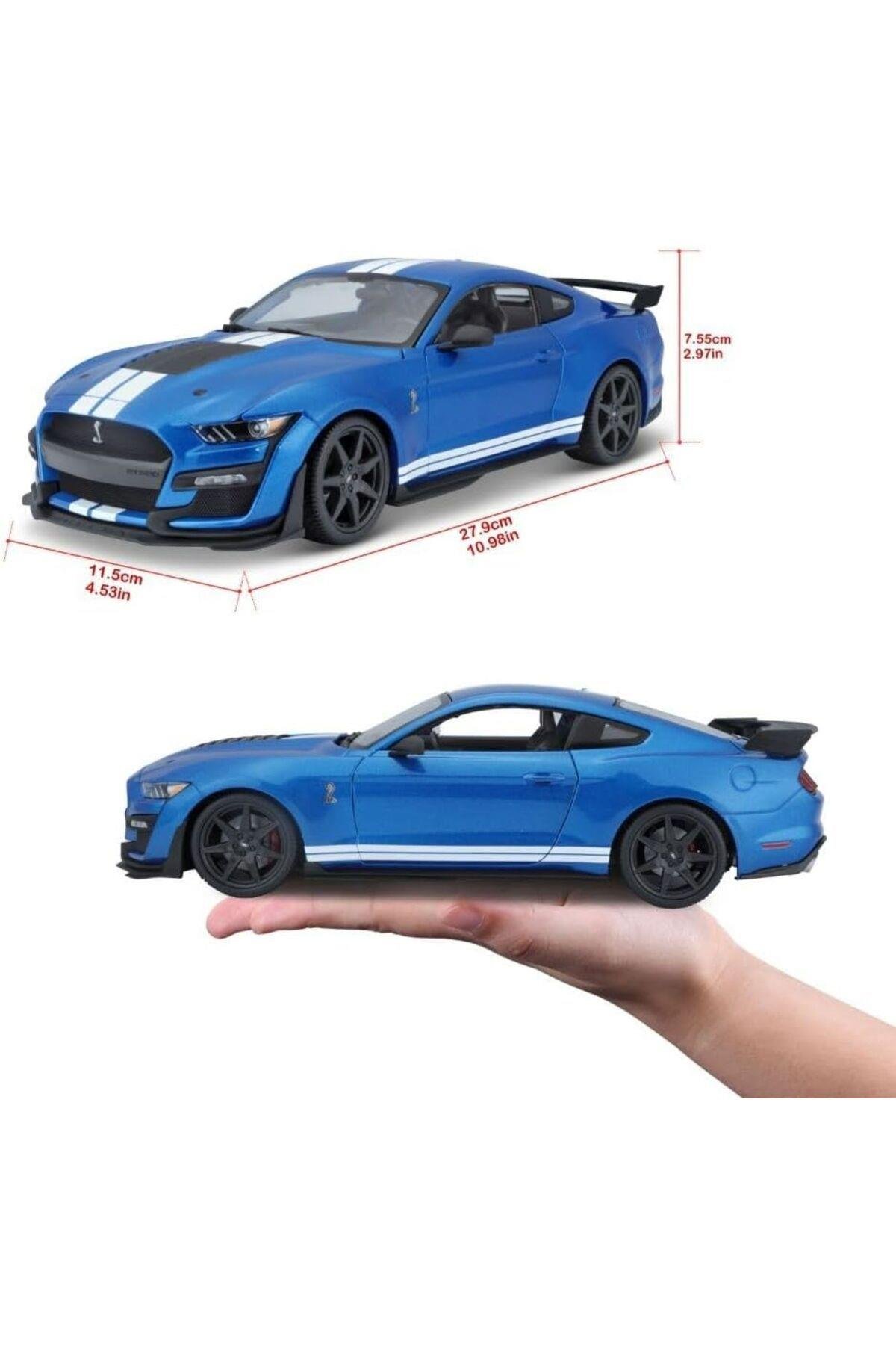 1/18 2020 FORD  SHELBY GT500 MAVİ-Maket Araçlar