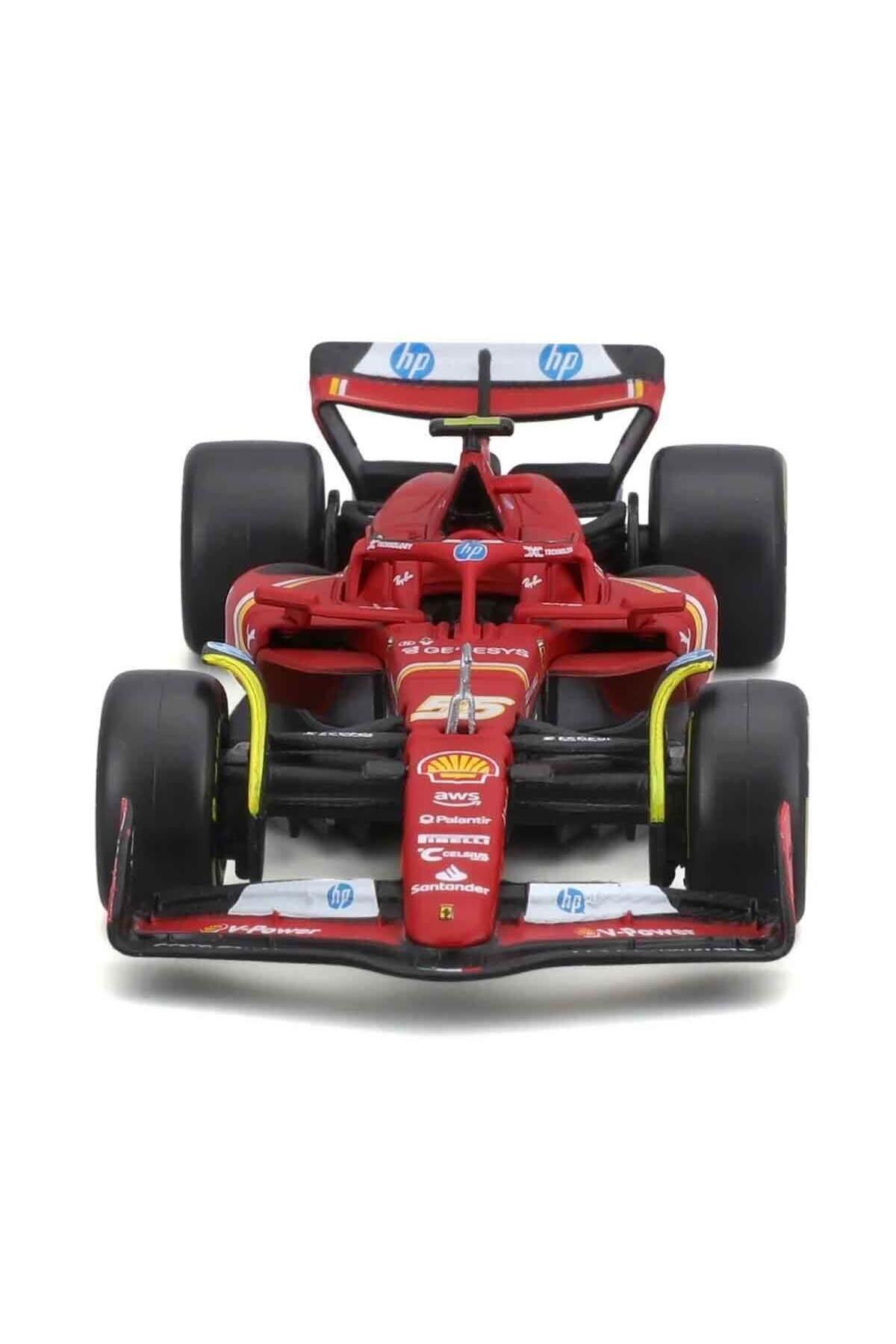 1:18 Ferrari Sf-24 Formula 1 Yarış Arabası - 55-carlos Sainz-Maket Araçlar