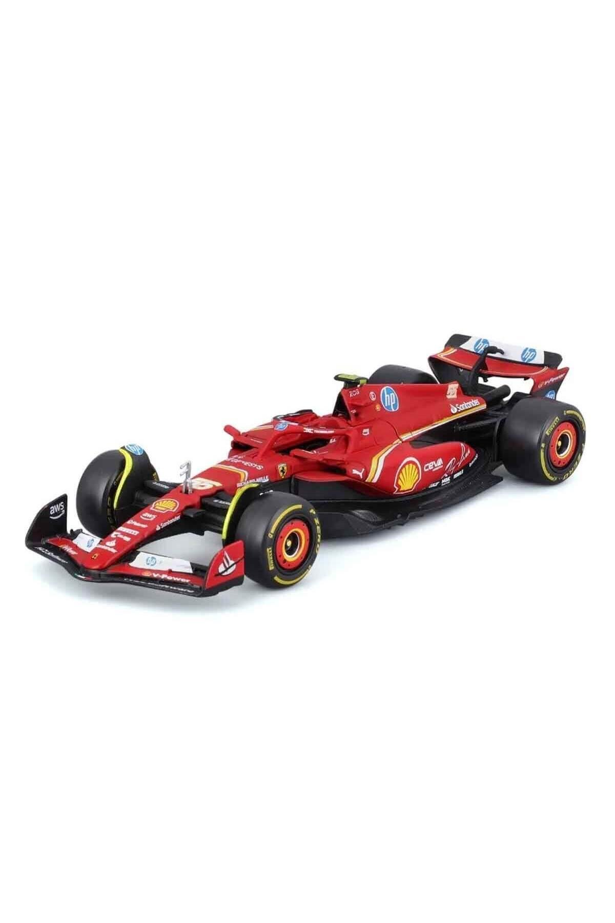 1:18 Ferrari Sf-24 Formula 1 Yarış Arabası - 55-carlos Sainz-Maket Araçlar
