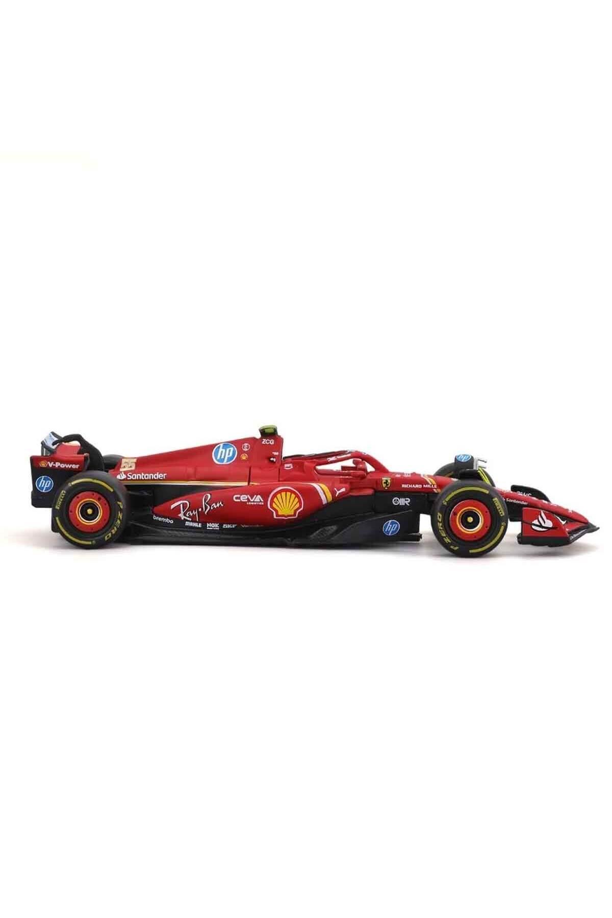 1:18 Ferrari Sf-24 Formula 1 Yarış Arabası - 55-carlos Sainz-Maket Araçlar