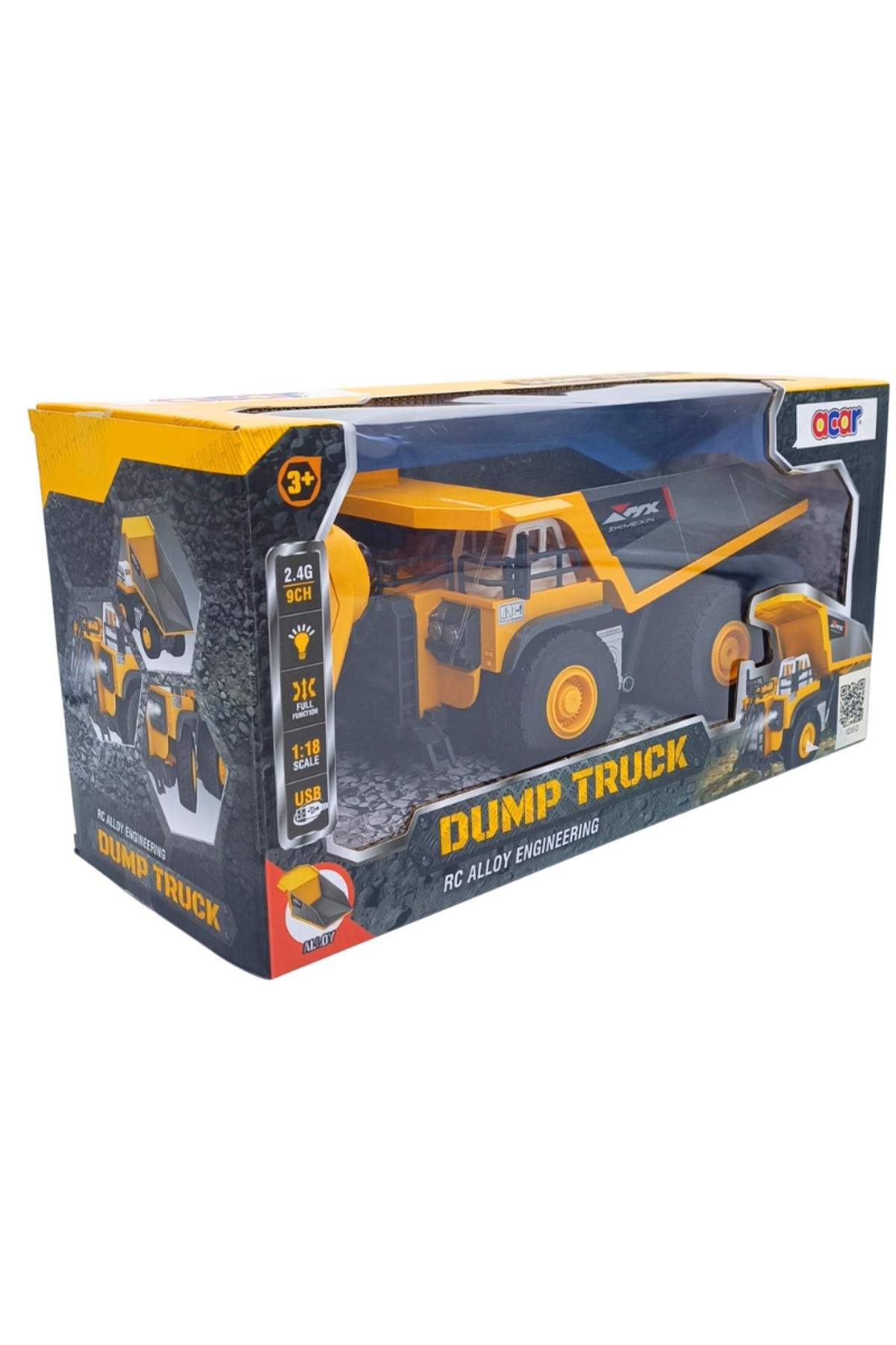 1:18 Ölçek 9 Kanallı Uzaktan Kumandalı Damperli Kamyon-Uzaktan Kumandalı Araçlar