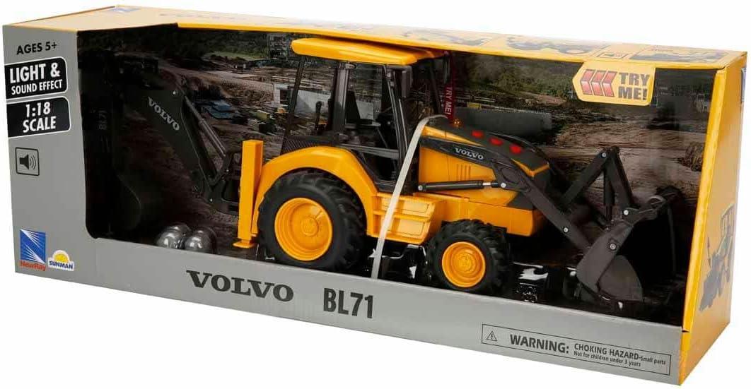 1:18 Volvo BL71 Sesli ve Işıklı Kazıcı - Yükleyici Model Araç-Erkek Oyuncakları