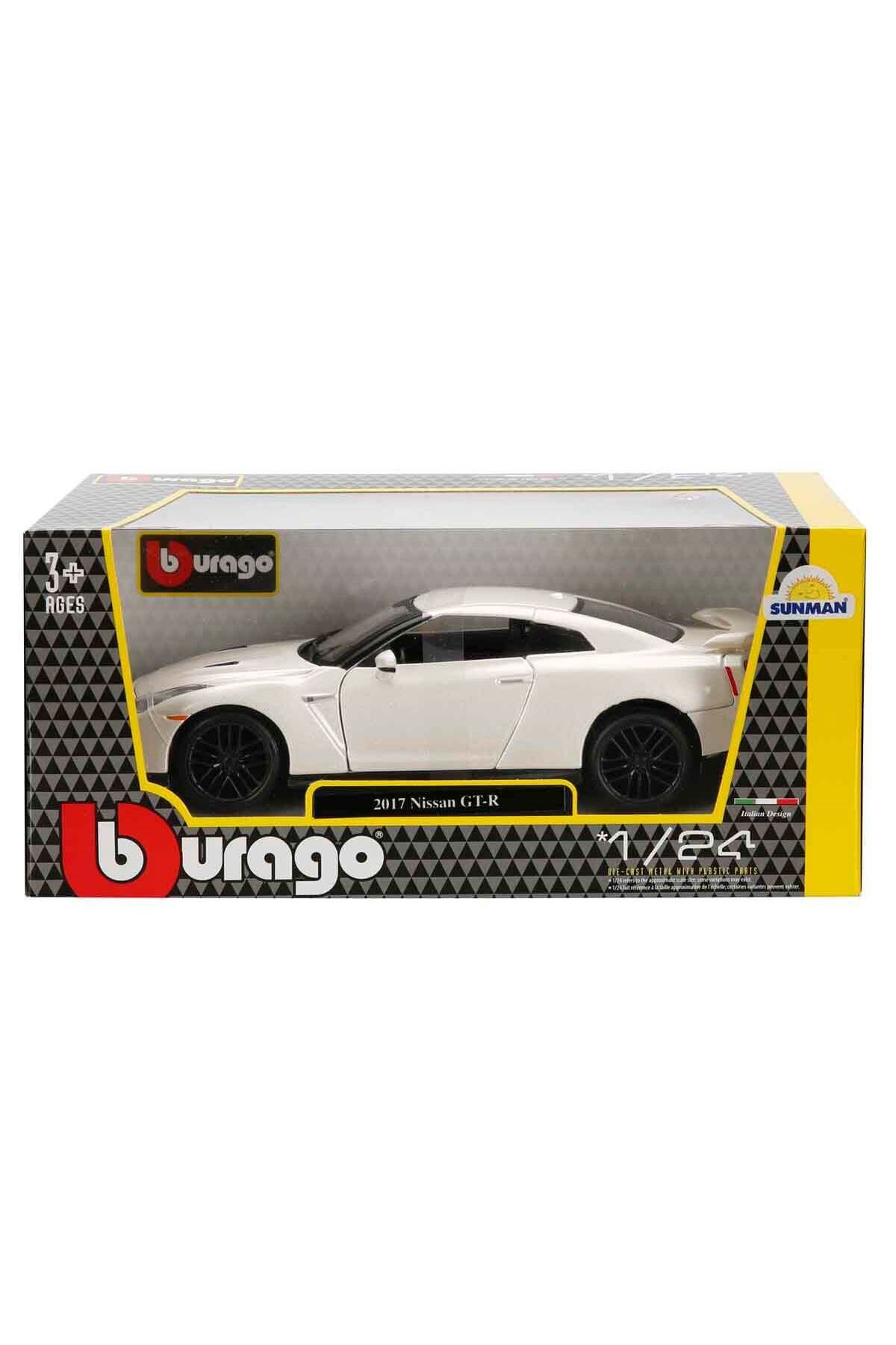 1:24 2017 Nissan GT R Model Araba - Beyaz-Maket Araçlar