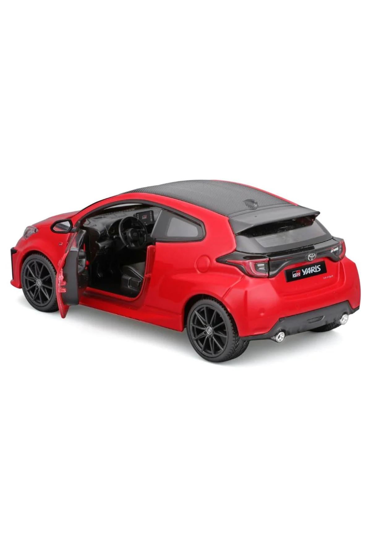 1:24 2021 Toyota gr Yaris Model Araba 32909 - Kırmızı-Maket Araçlar