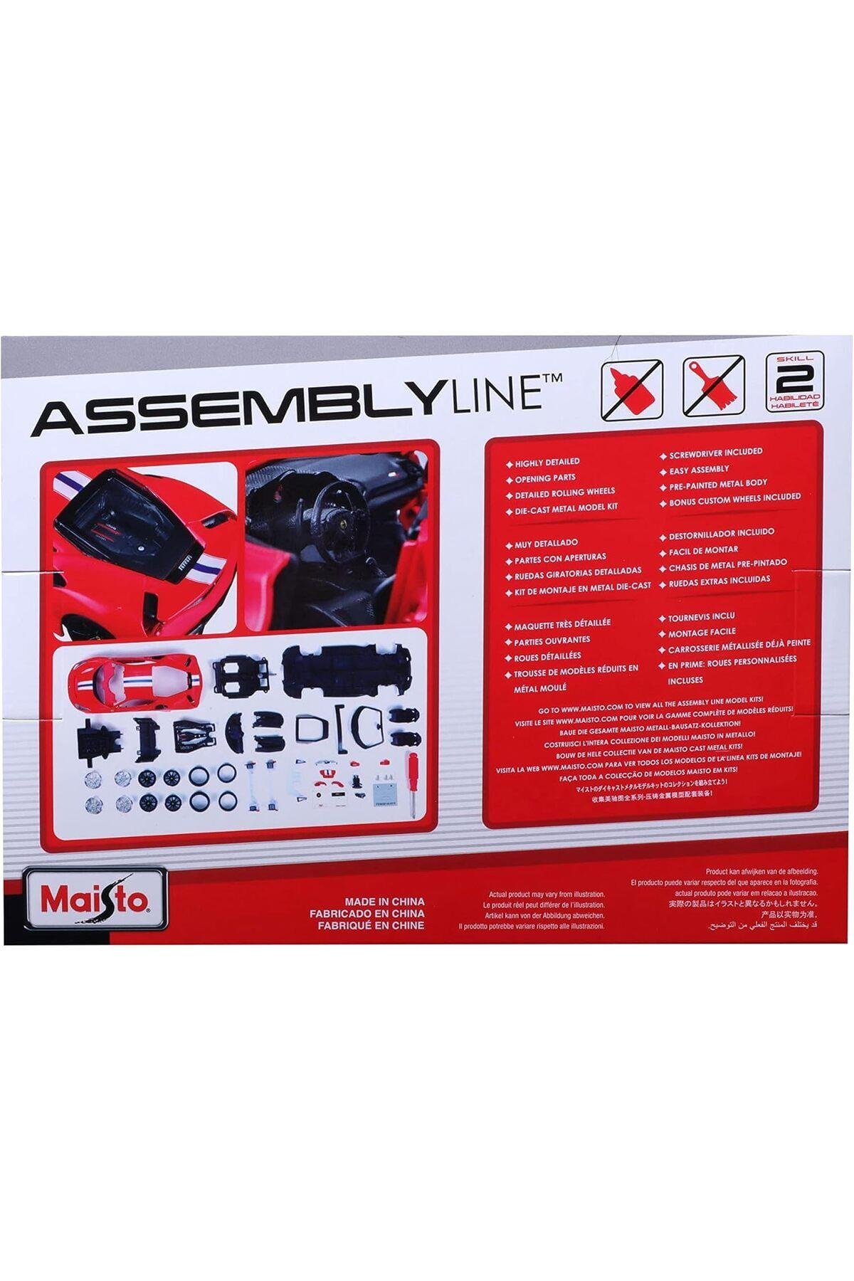 1:24 Assembly Line Ferrari 488 Pista - Red-Maket Araçlar