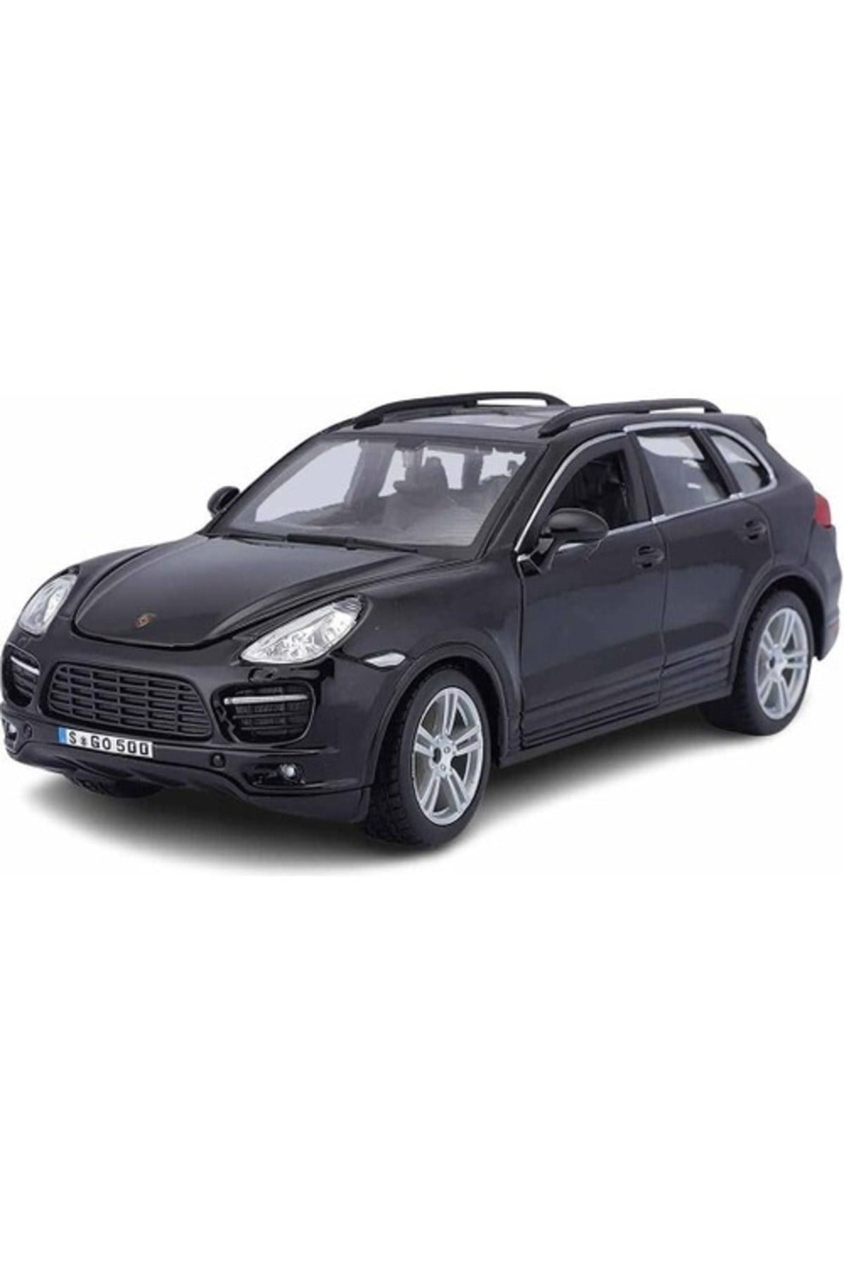 1:24 Porsche Cayenne Turbo Plus Siyah Model Araba-Maket Araçlar