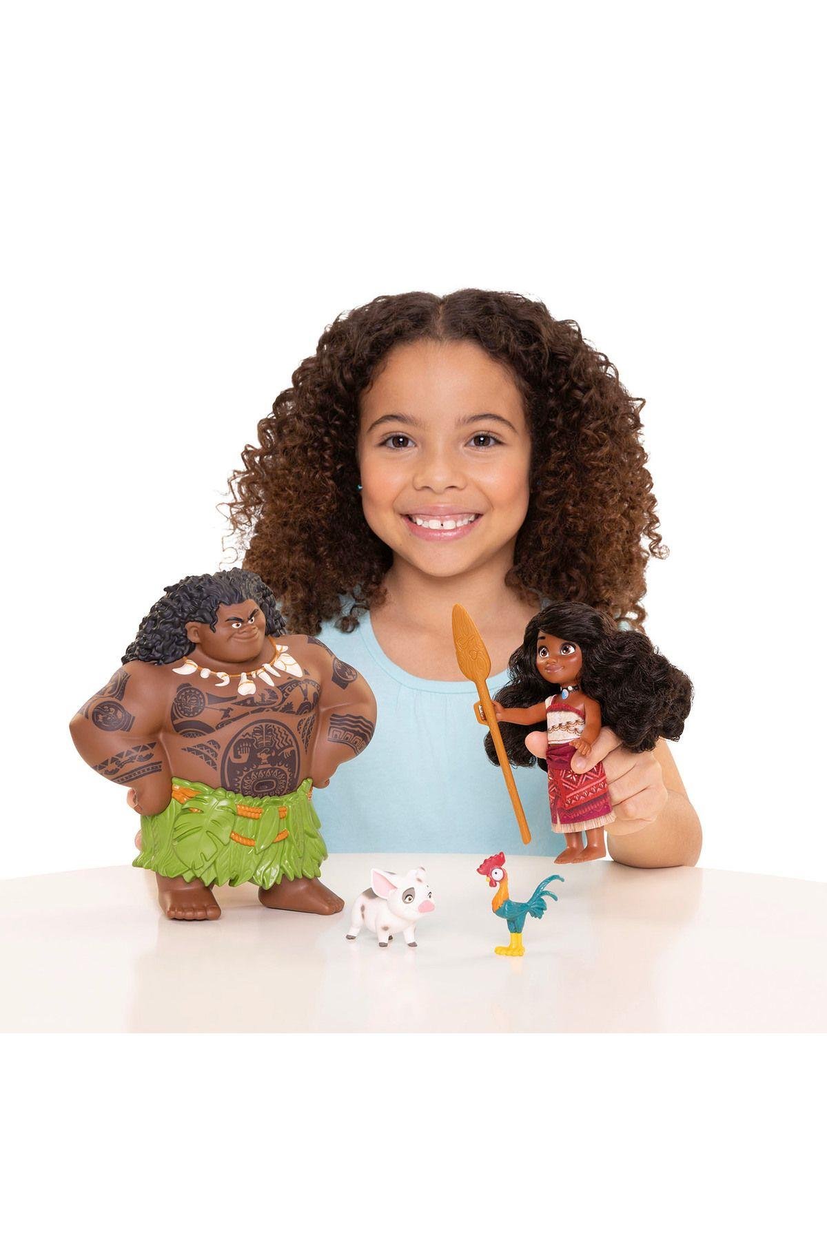 2 Moana Ve Maui Oyun Seti 15 Cm 237556-Oyuncak Bebekler