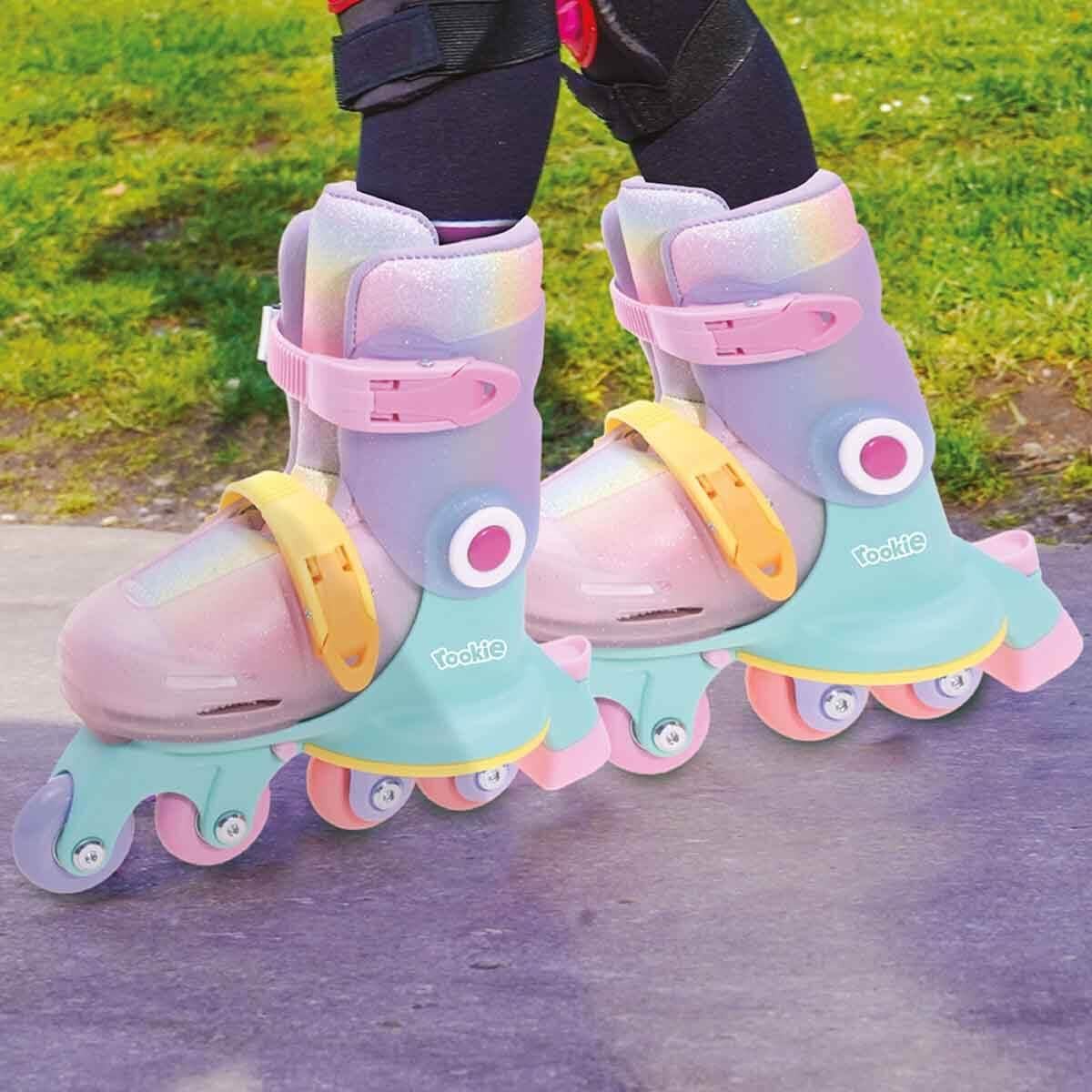 2in1 Gokidy Rookie Dönüşebilen 4 Tekerlekli Pembe Paten-Park Bahçe Oyuncakları