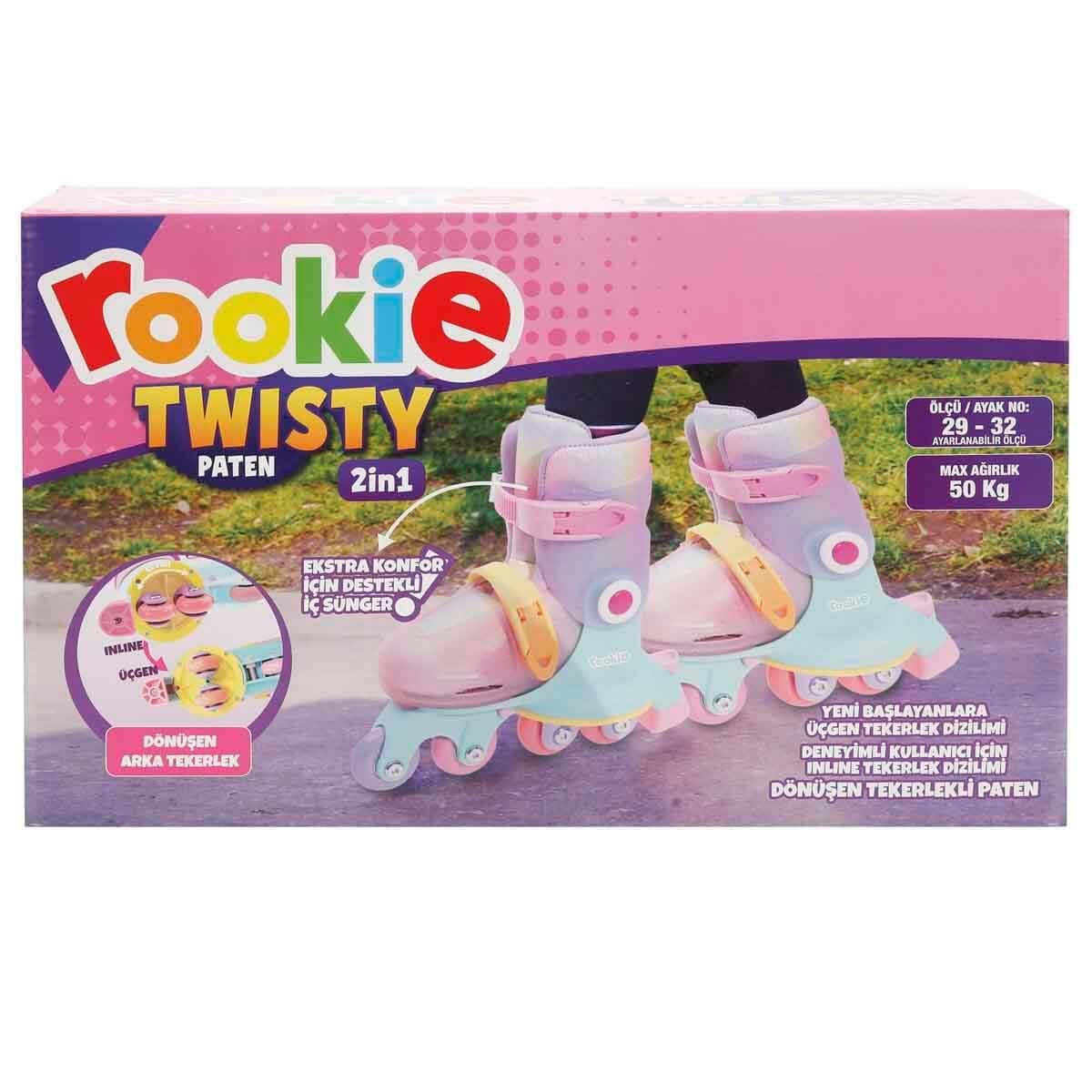 2in1 Gokidy Rookie Dönüşebilen 4 Tekerlekli Pembe Paten-Park Bahçe Oyuncakları