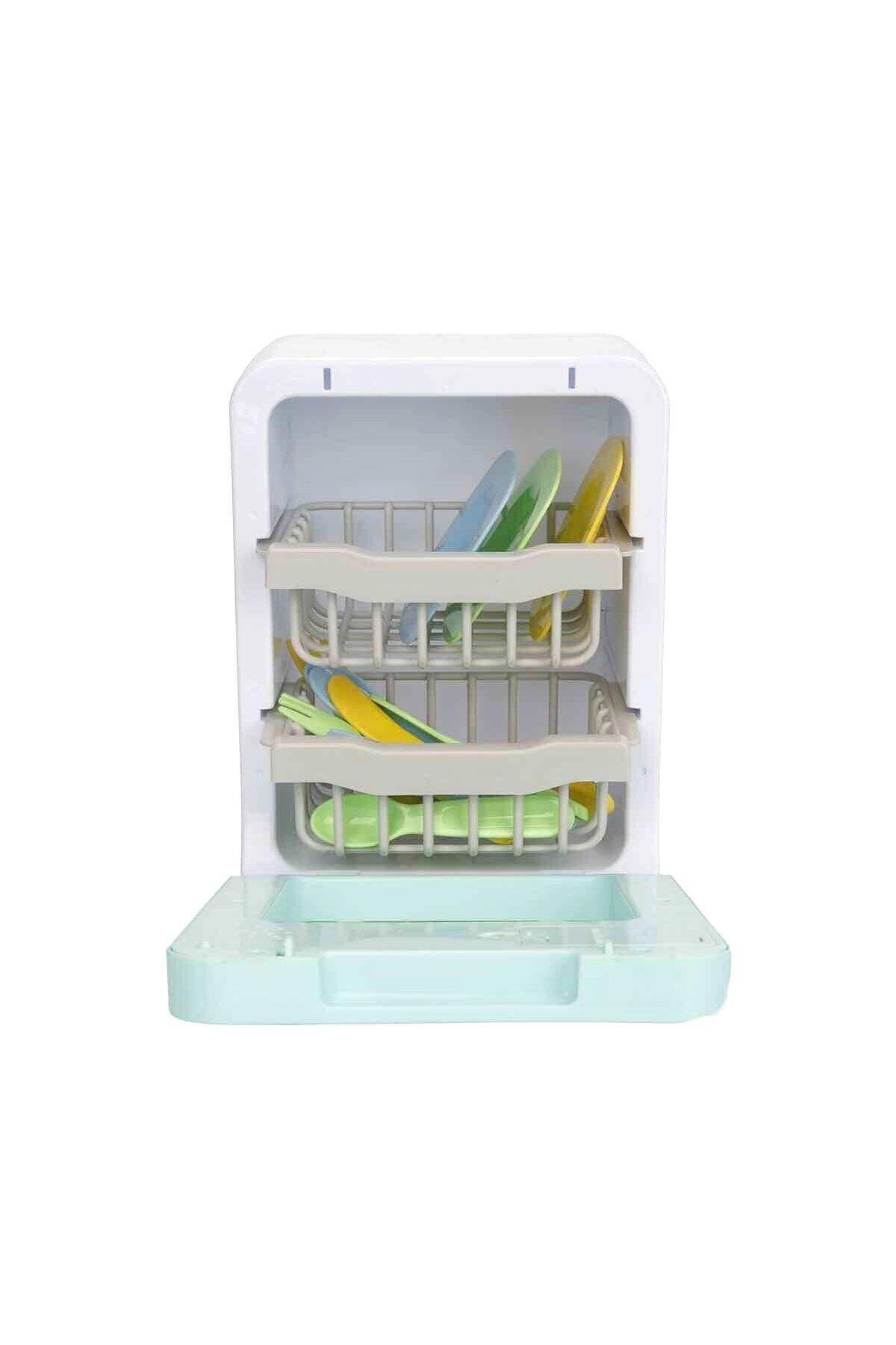 3012 Hommy Sesli Ve Işıklı Yeşil Bulaşık Makinesi --Kız Rol Oyuncakları