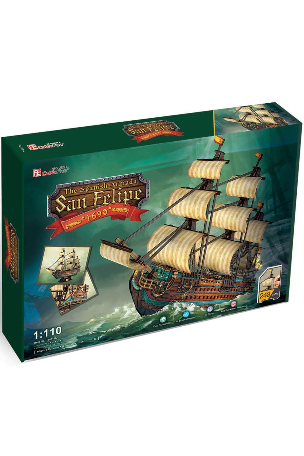3d 248 Parça Puzzle San Felipe Gemisi-Maket Araçlar