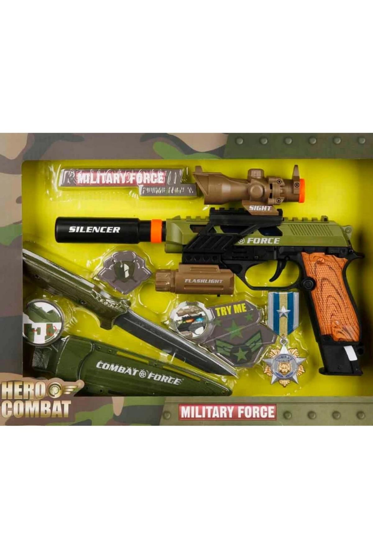 4308 Sesli ve Işıklı Silah Seti -Sunman-Oyuncak Silahlar