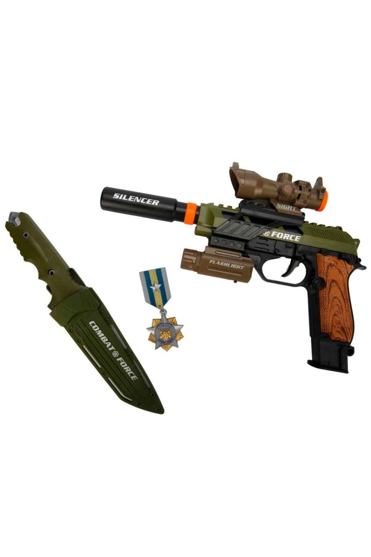 4308 Sesli ve Işıklı Silah Seti -Sunman-Oyuncak Silahlar