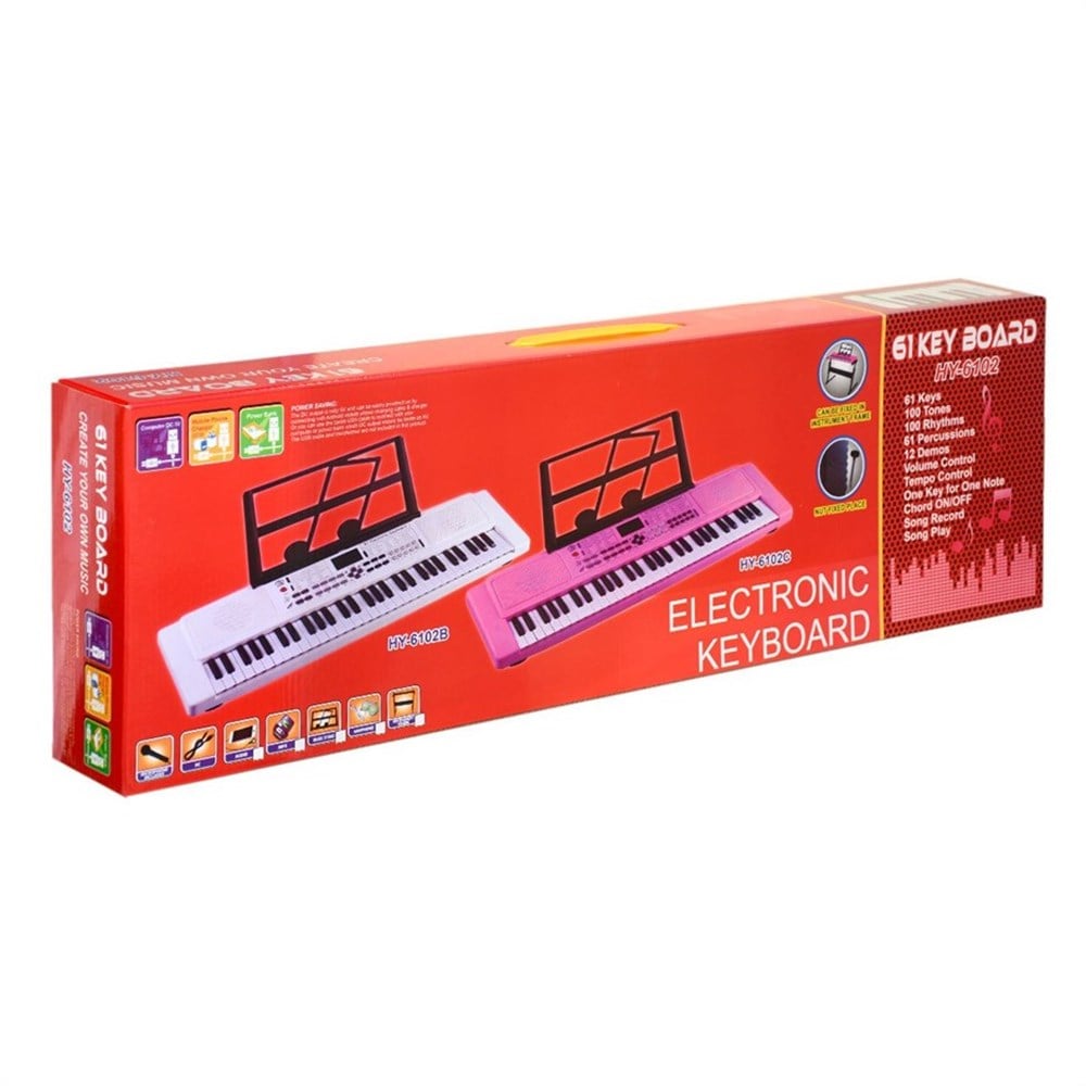 61 Tuş Kutulu Pilli Piano-Müzik Aletleri