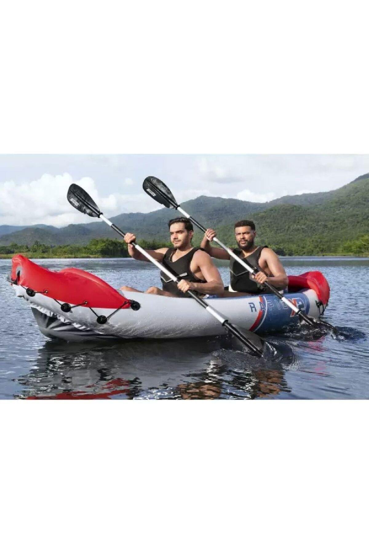 65077 Lite-rapid X2 2 Kişilik Şişme Kano 321X88CM KUREK+POMPA SET-Deniz ve Havuz Ürünleri