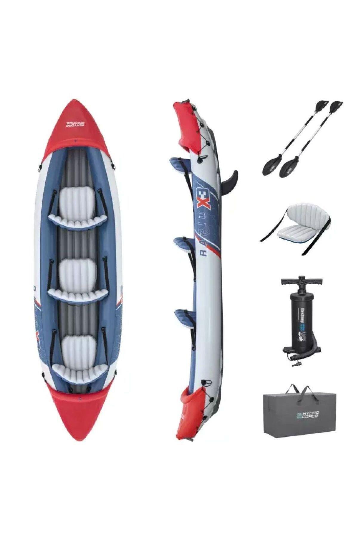 65132 Rapid X3 Hydroforce 3 Kişilik Şişme Kano 381X100CM-Deniz ve Havuz Ürünleri