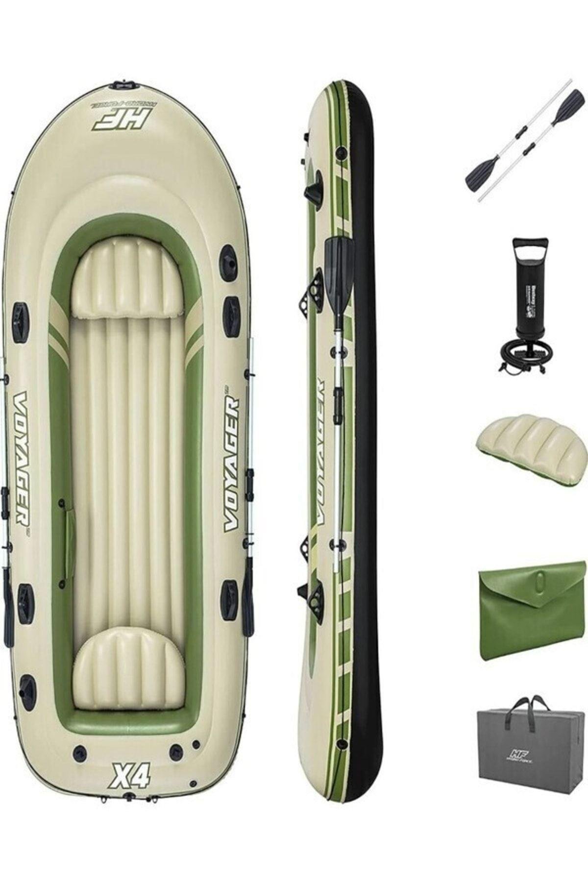 65156 Voyager 4 Kişilik Şişme Bot 350*145 Cm-Deniz ve Havuz Ürünleri