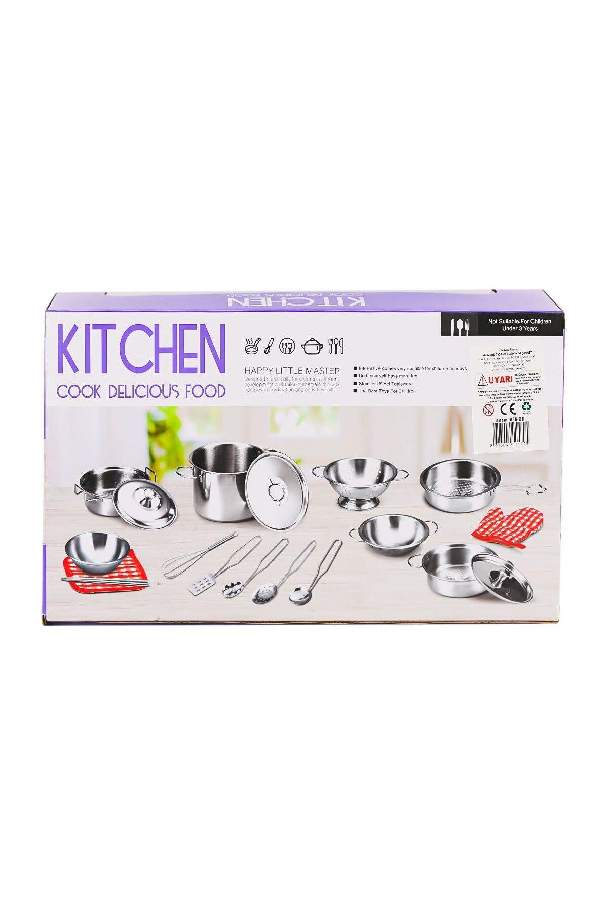 666-B8 Metal Çay Seti -Toysan Oyuncak-Kız Rol Oyuncakları