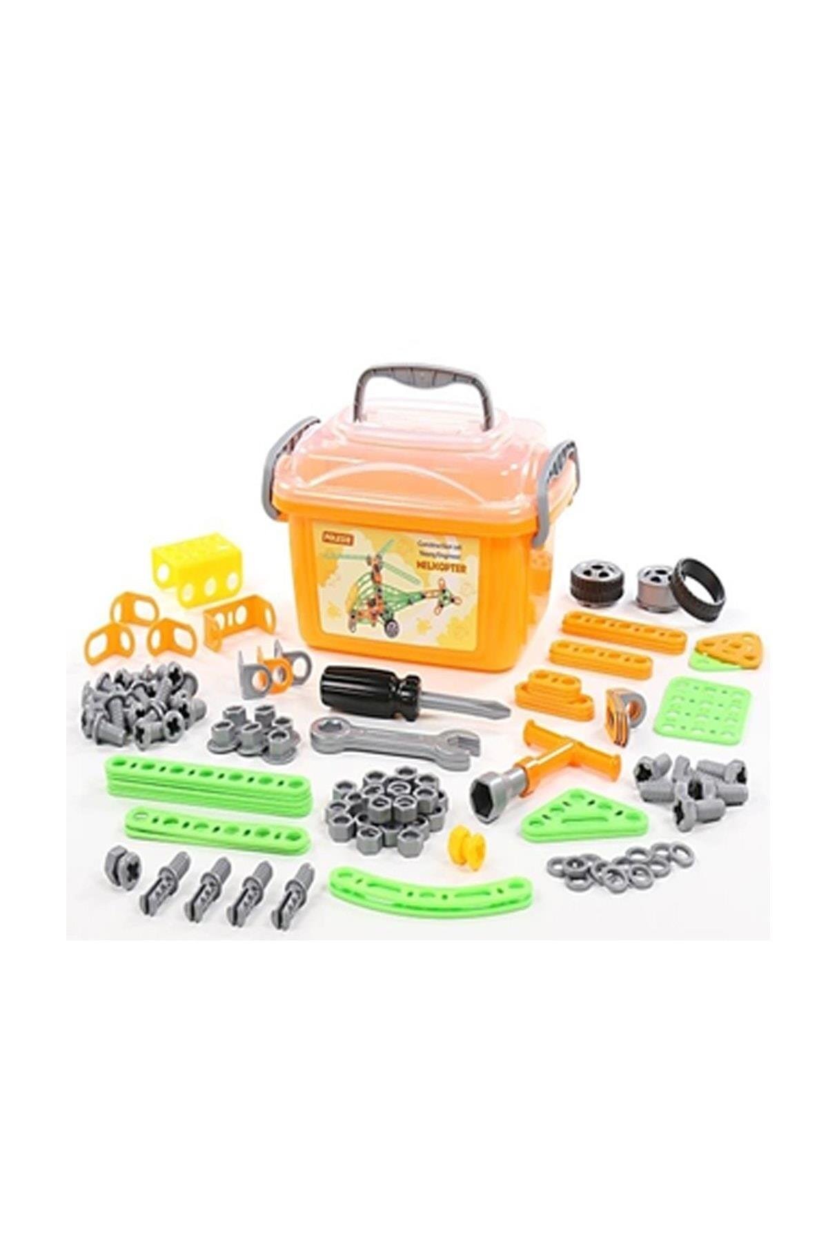 83418 Construction Set Young Engineer-helicopter, 129 Pcs (Container)-Eğitici Oyuncak