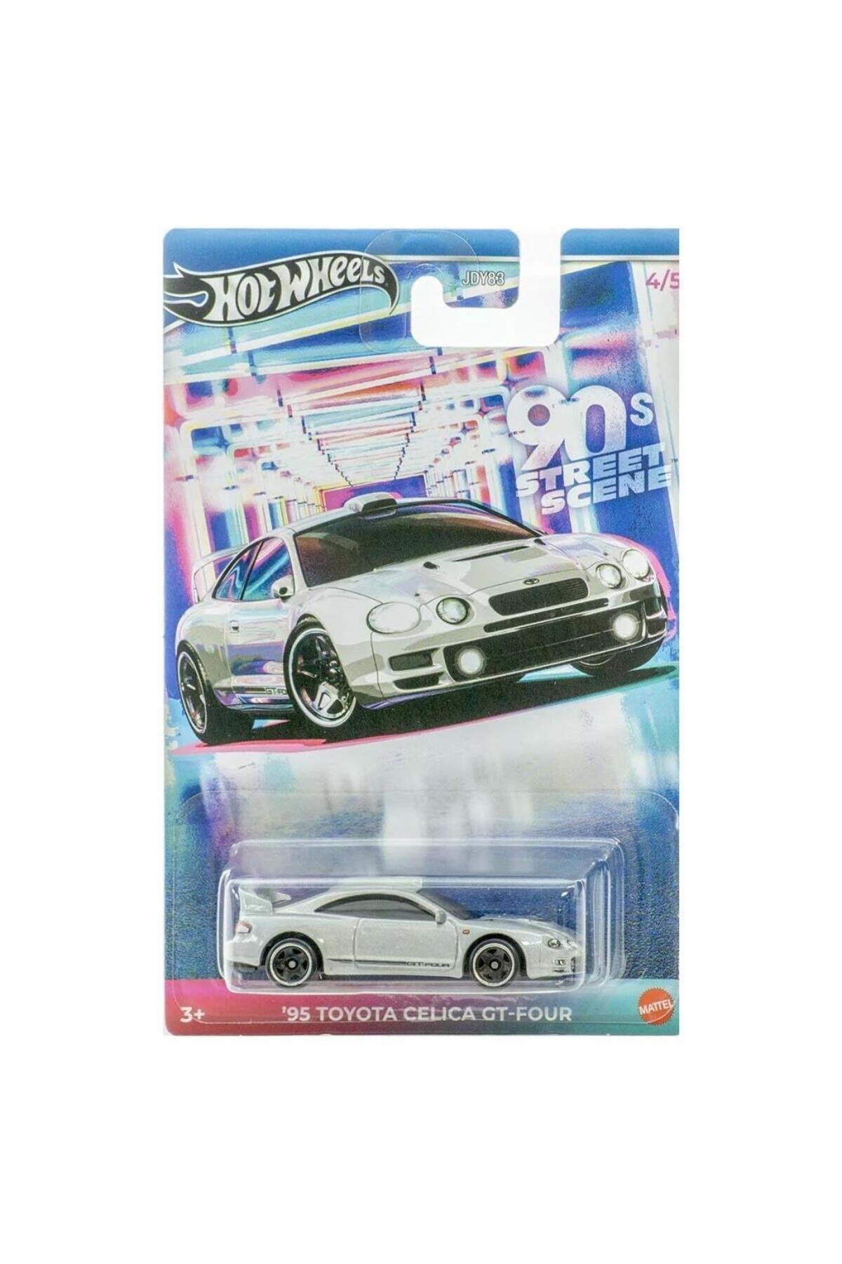 90 Lar Sokak Sahnesi Temalı Arabalar 95 TOYOTA CELICA GT-FOUR JCB60-Oyuncak Arabalar ve Kamyonlar