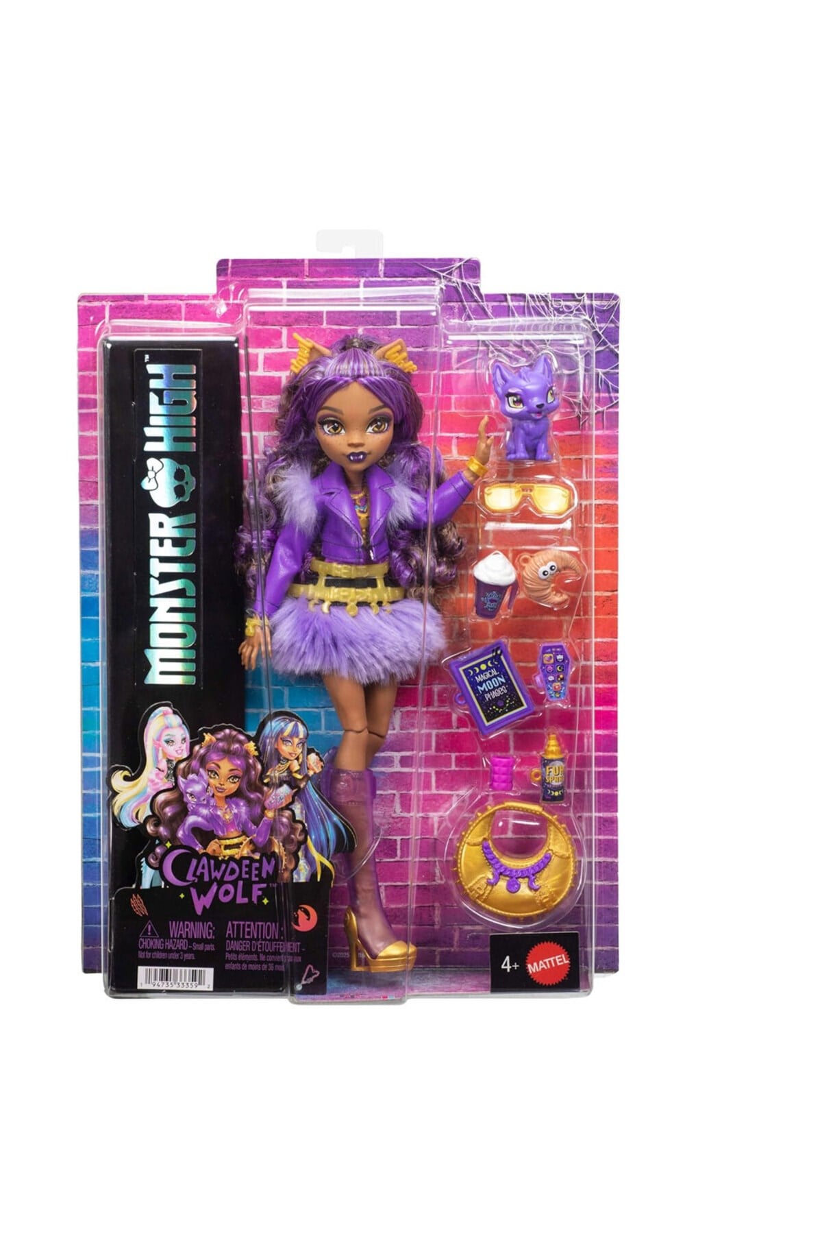 Acayip Havalı Arkadaşlar Clawdeen Wolf HPD53-JHK30-Oyuncak Bebekler