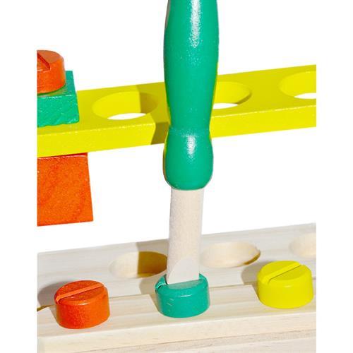 Ahşap Küçük Ustanın Tamir Seti-İlk Yaş Ahşap Oyuncaklar