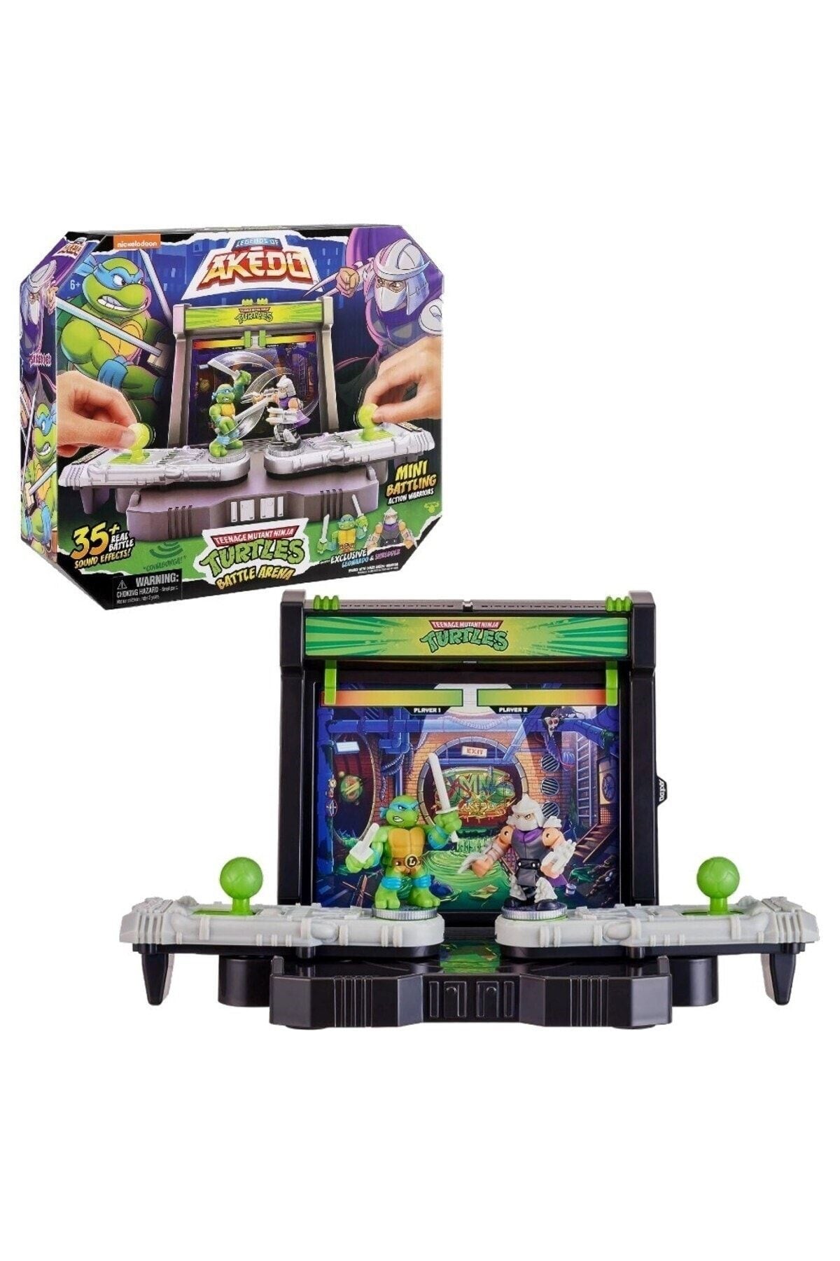 Akedo Tmnt S1 Ninja Kaplumbağalar Arena Oyun Seti-Çeşitli Figürler