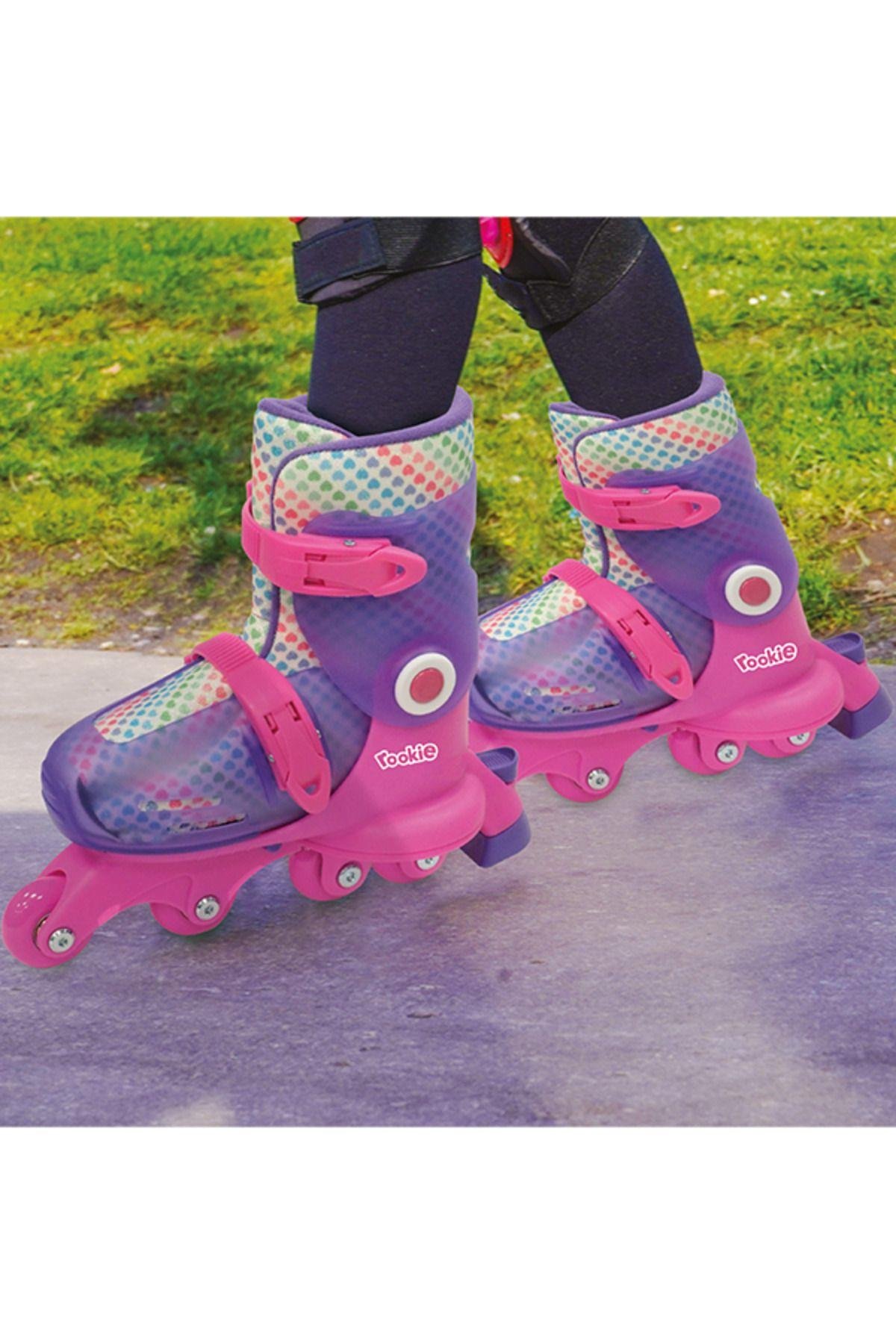 Ayarlanabilir Dönüşen Tekerlekli 2 In 1 Twisty Paten - Mor-Spor