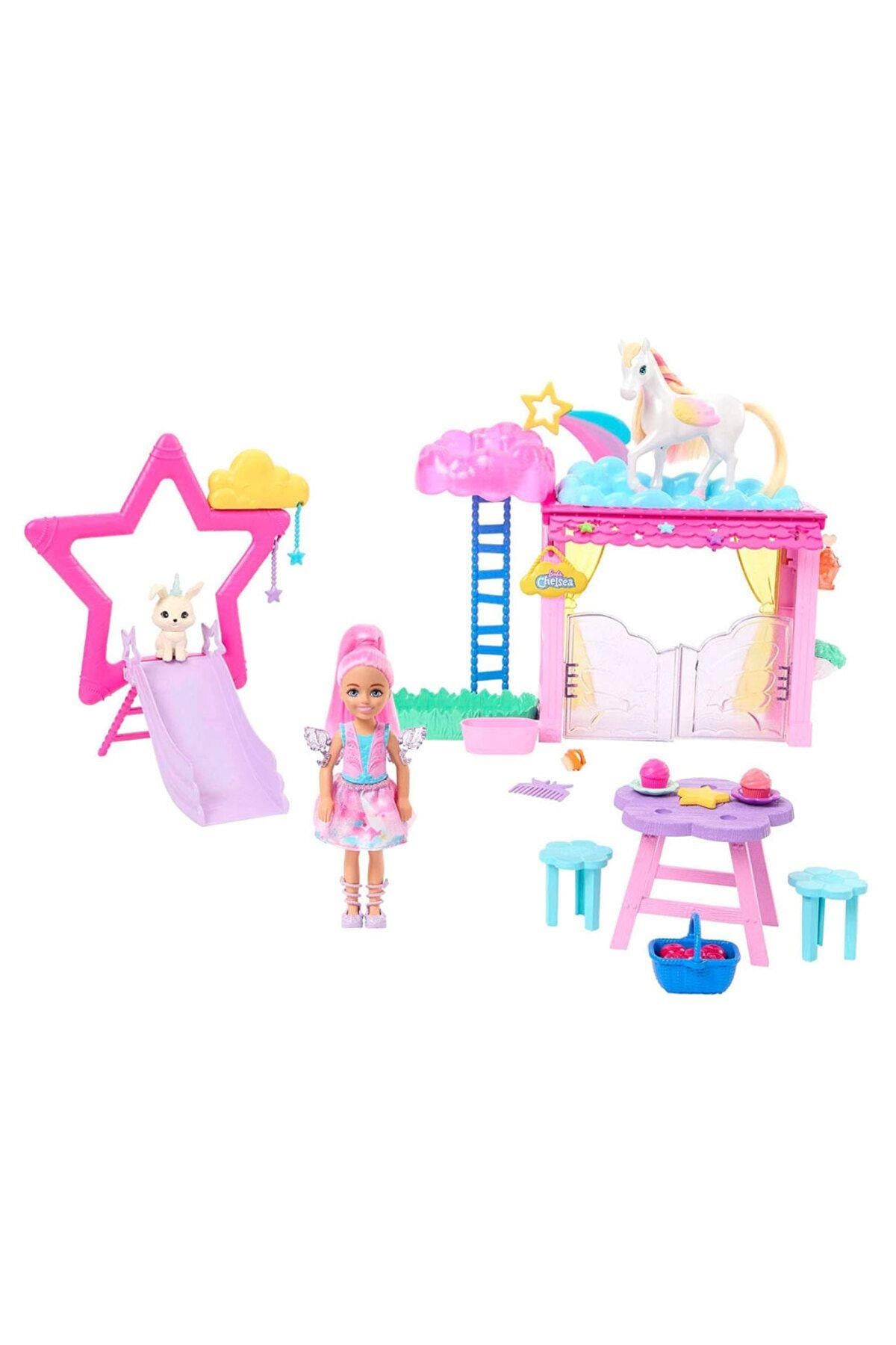 Barbie A Touch Of Magic Chelsea ve Pegasus Oyun Seti HNT67-Oyuncak Bebekler