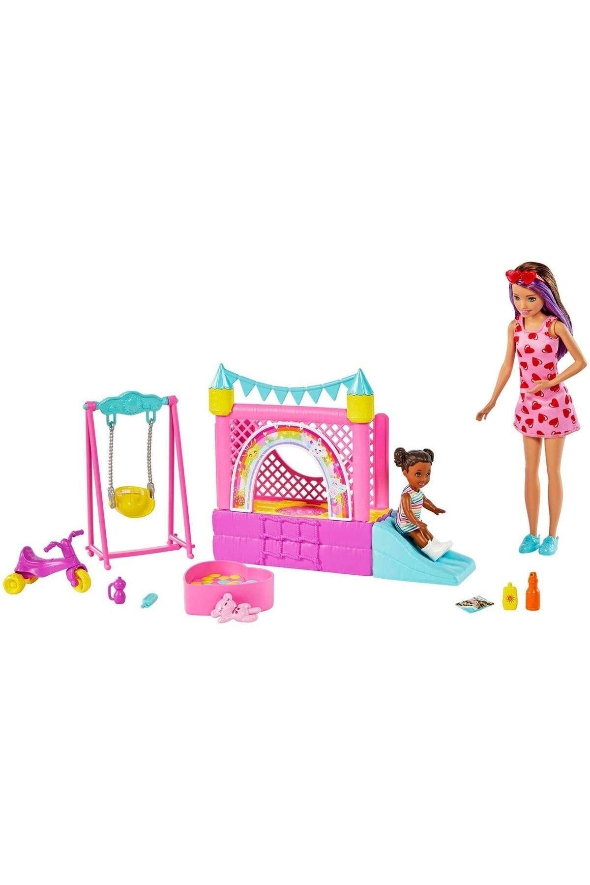 Barbie Bebek Bakıcısı Skipper Oyun Evi Seti Hhb67-Oyuncak Bebekler