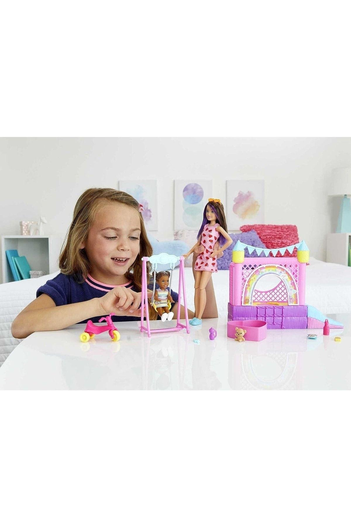 Barbie Bebek Bakıcısı Skipper Oyun Evi Seti Hhb67-Oyuncak Bebekler
