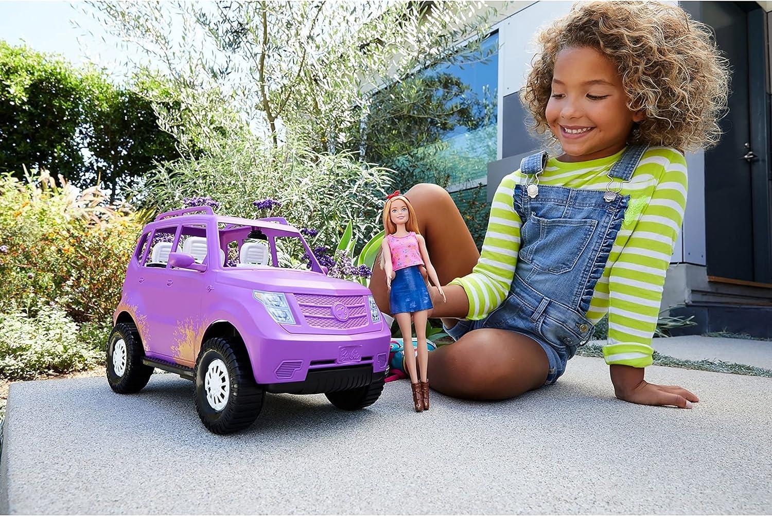 Barbie Bebek Ve SUV Aracı GHT18-Oyuncak Bebekler