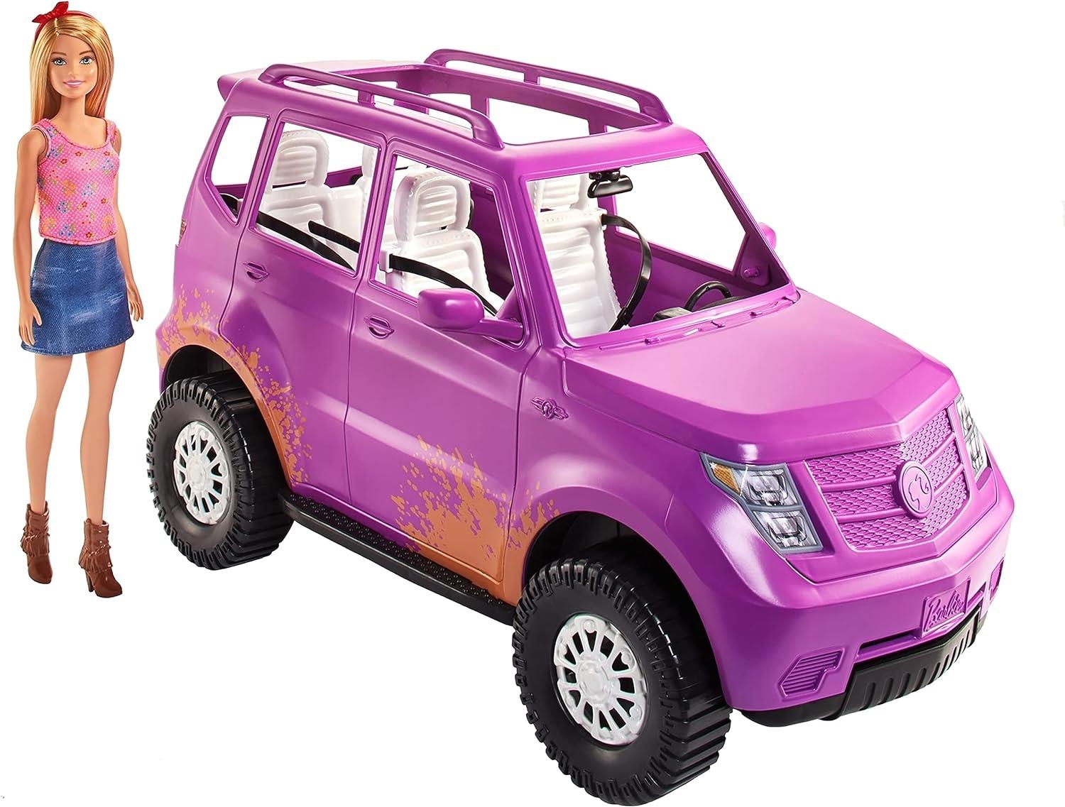 Barbie Bebek Ve SUV Aracı GHT18-Oyuncak Bebekler