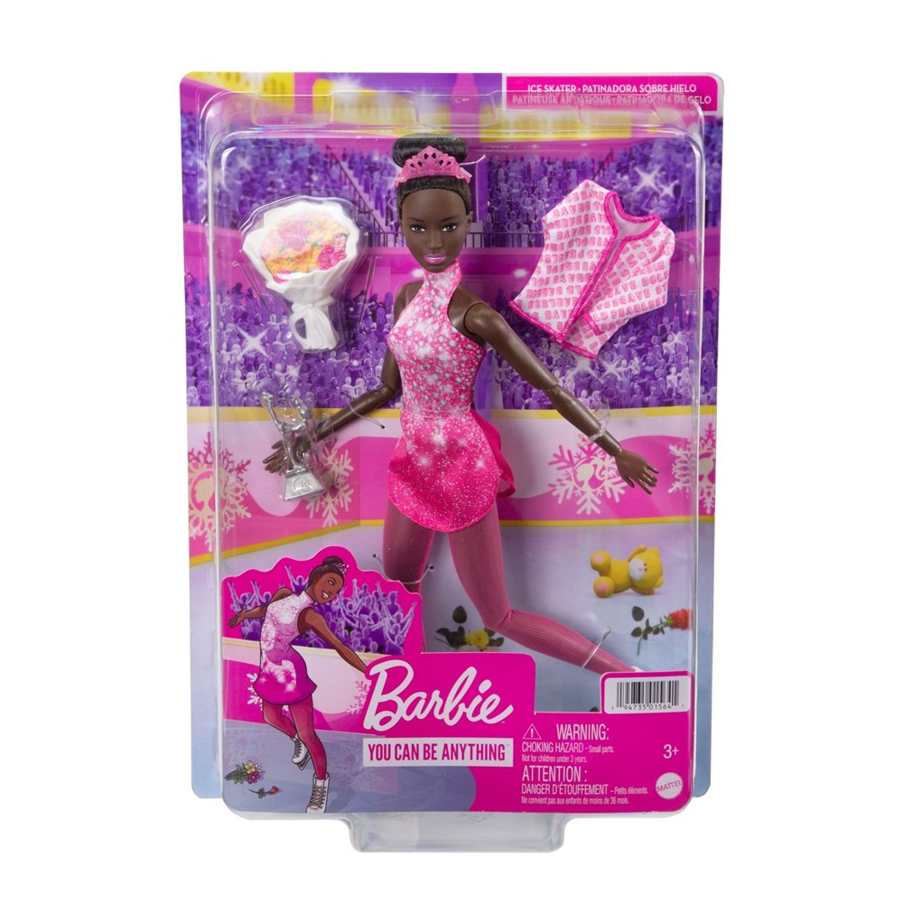 Barbie Buz Pateni Sporcusu HCN31-Oyuncak Bebekler