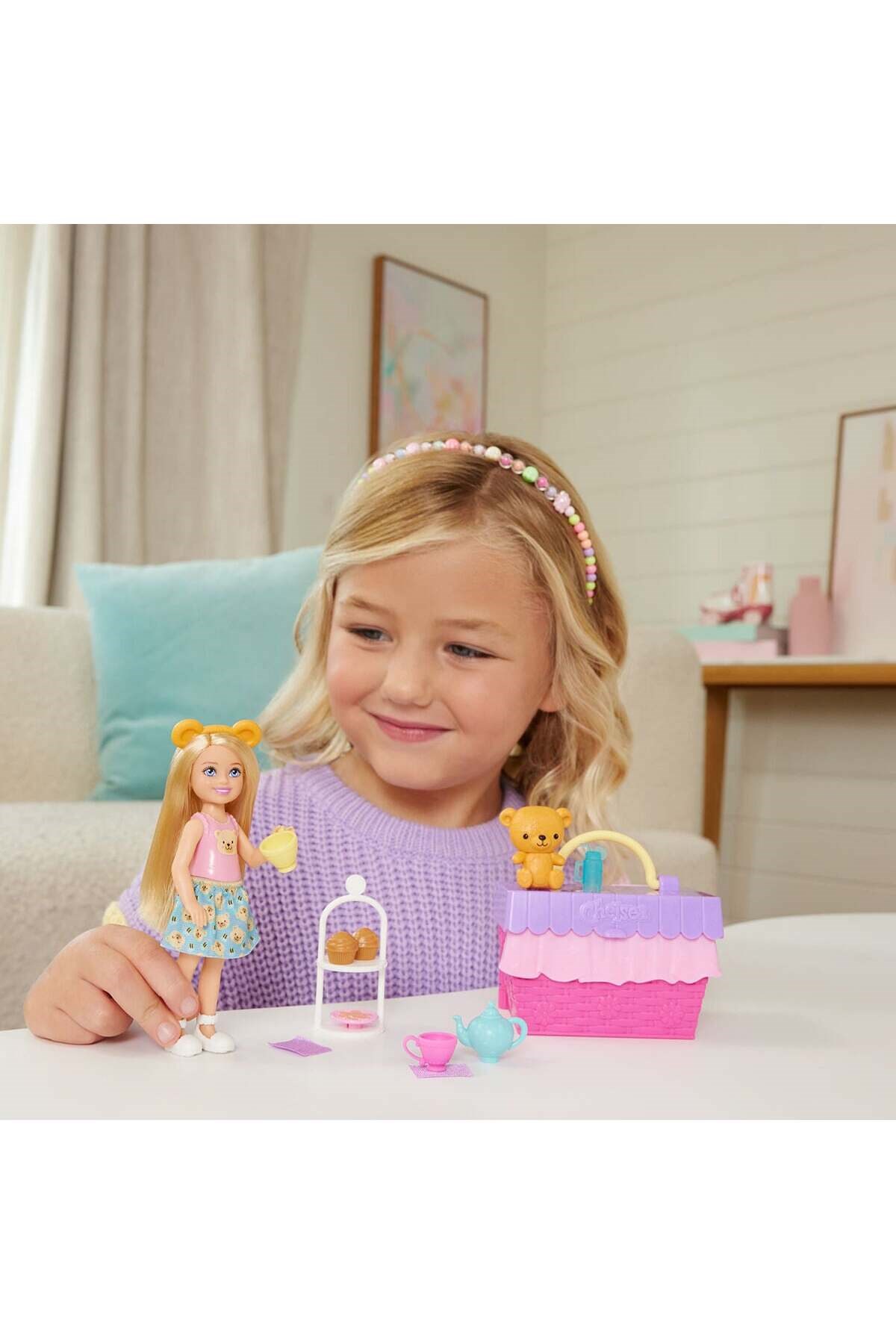 Barbie Chelsea Çay Partisi Oyun Seti JJB40-Oyuncak Bebekler