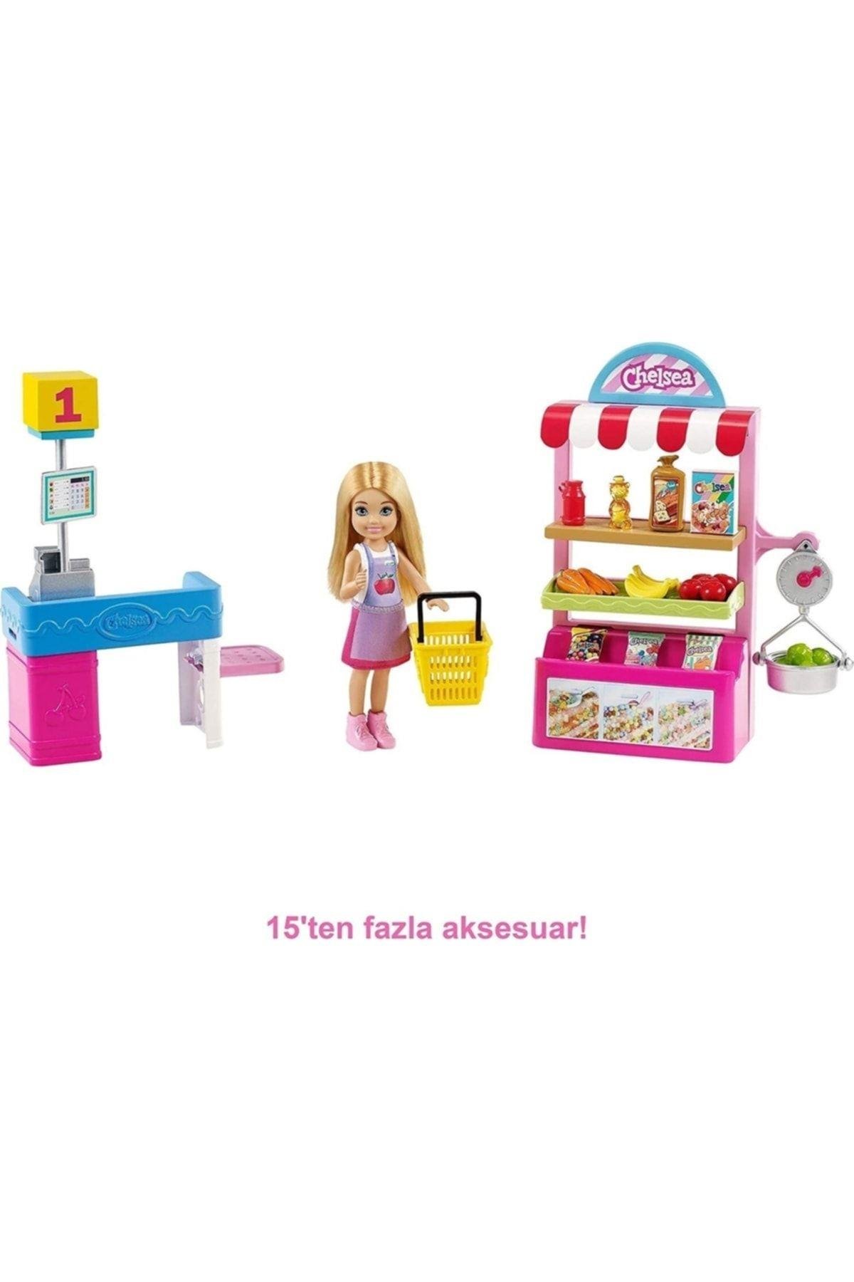 Barbie Chelsea Meslekleri Öğreniyor Market Çalışanı Chelsea Ve Oyun Seti Gtn67-Oyuncak Bebekler